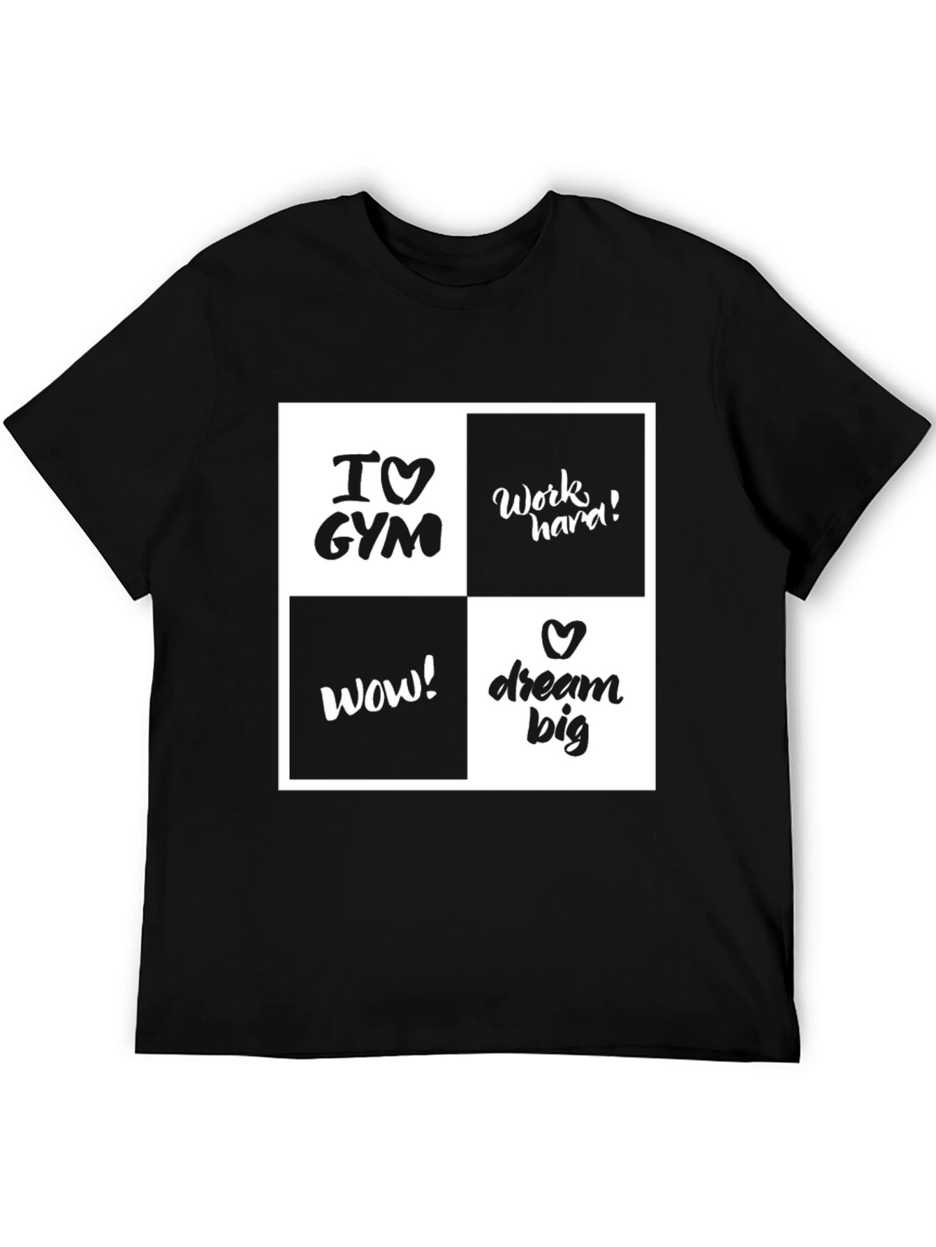 I Love Gym Motivational Graphic T-Shirt