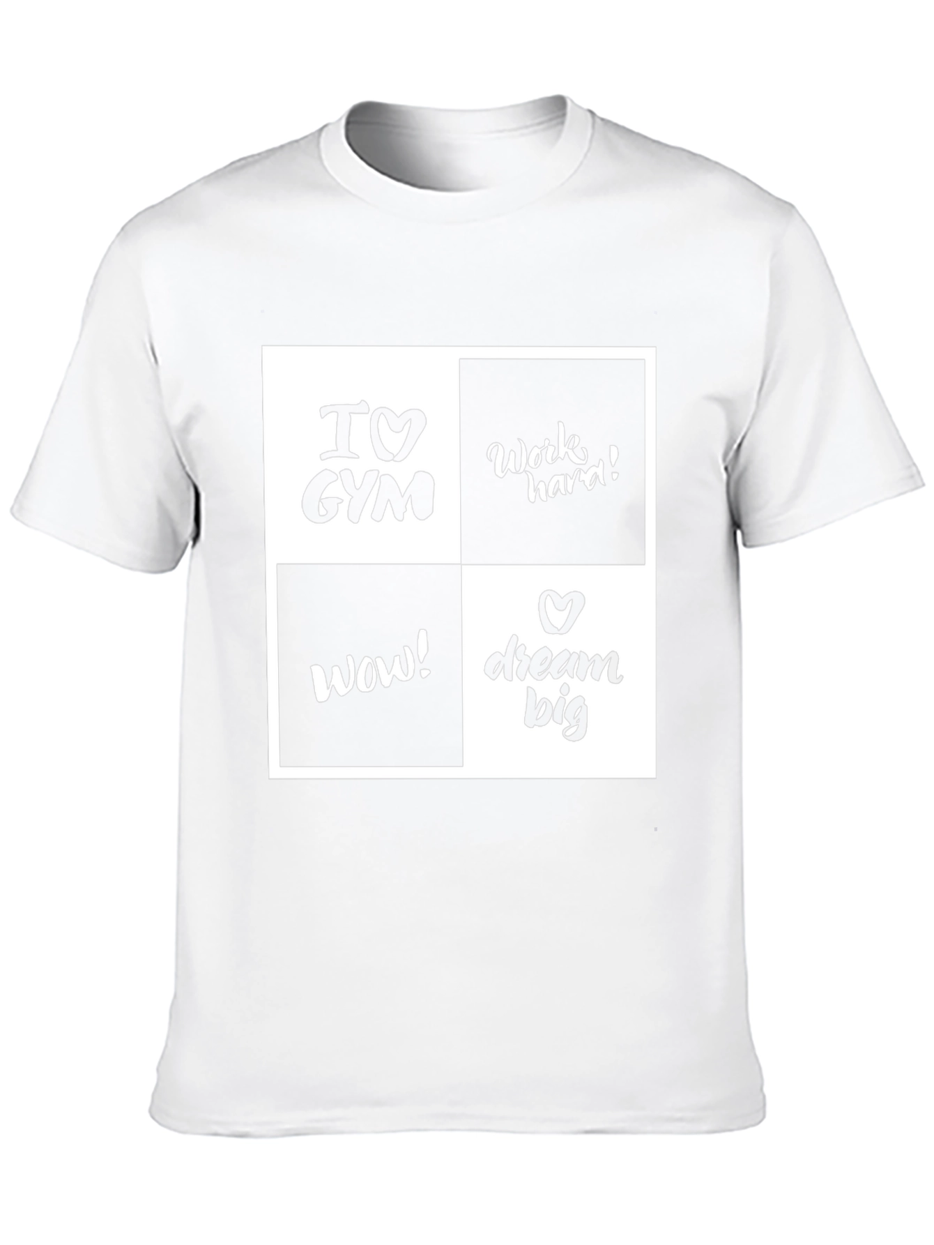 I Love Gym Motivational Graphic T-Shirt