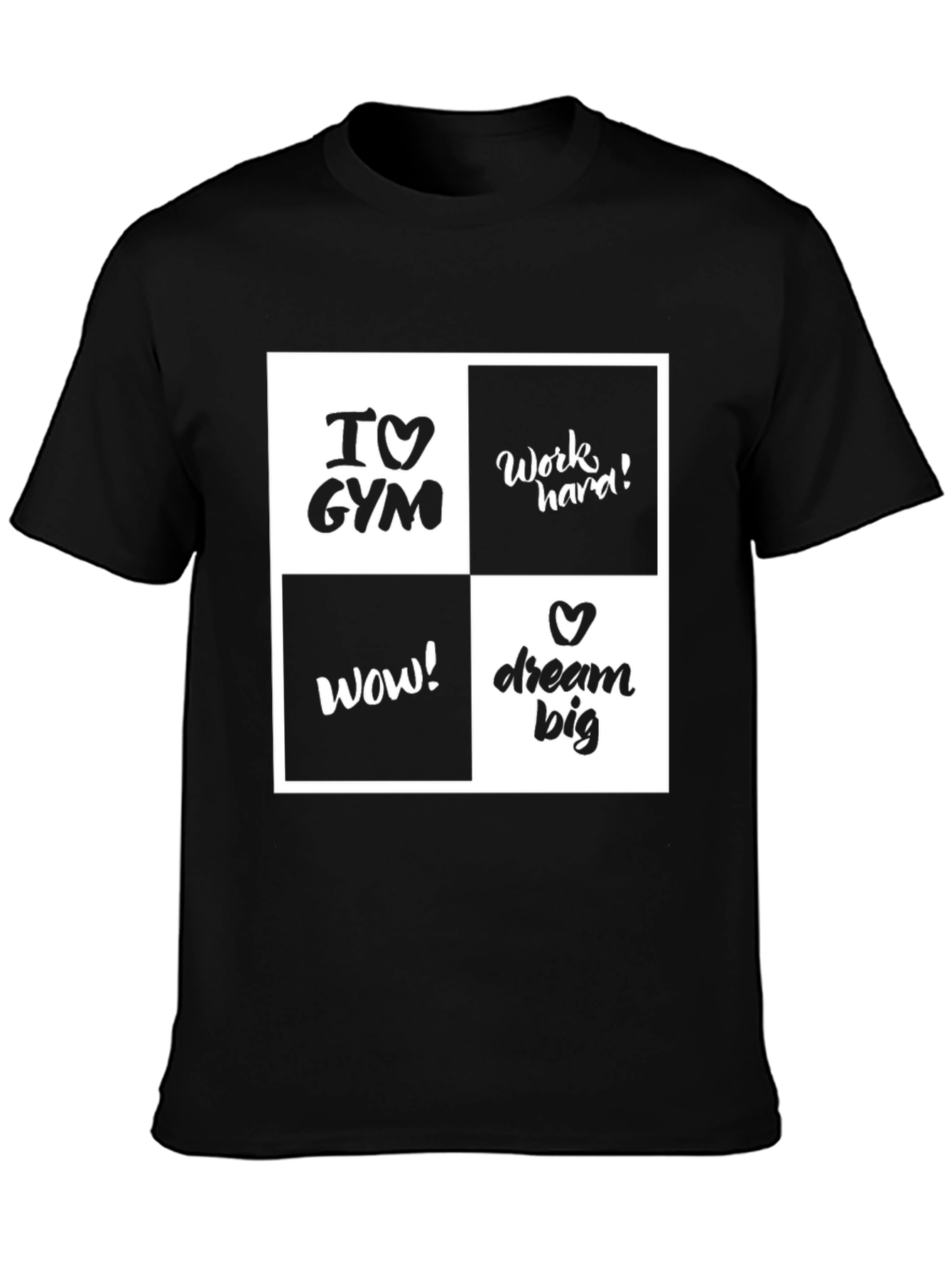 I Love Gym Motivational Graphic T-Shirt
