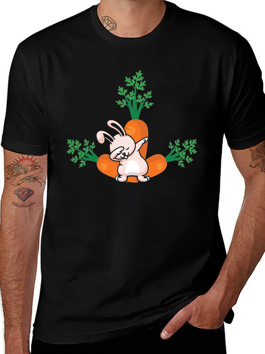 Dabbing Easter Bunny with Carrots T-Shirt