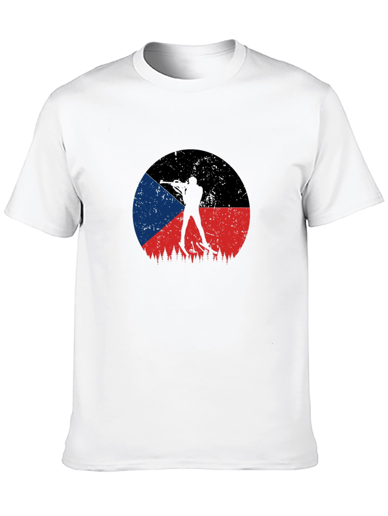 Czech Biathlon Flag T-Shirt