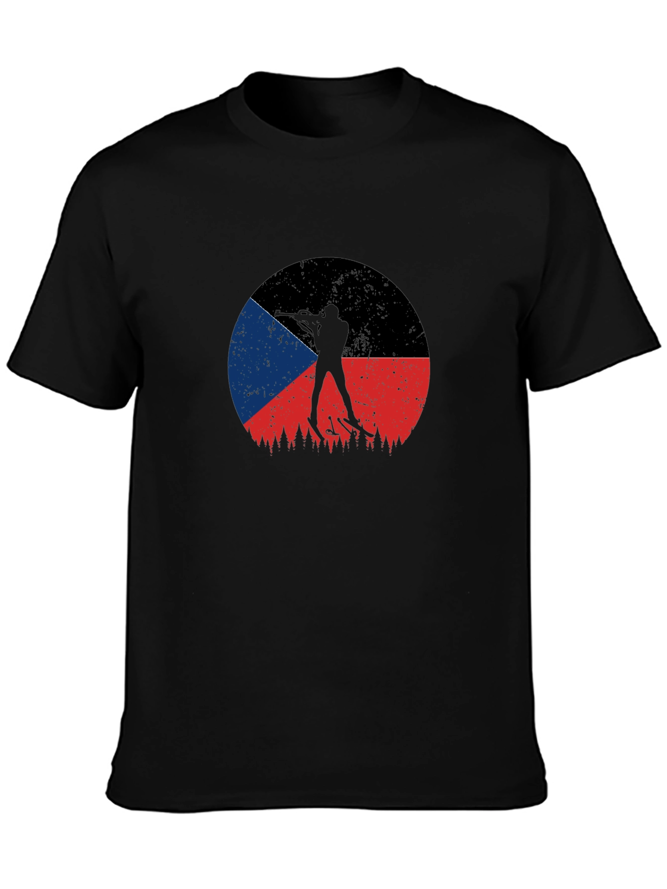 Czech Biathlon Flag T-Shirt