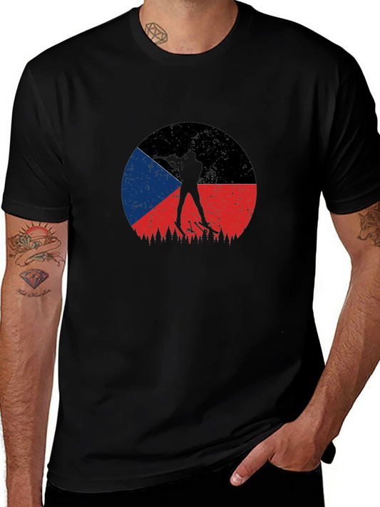 Czech Biathlon Flag T-Shirt