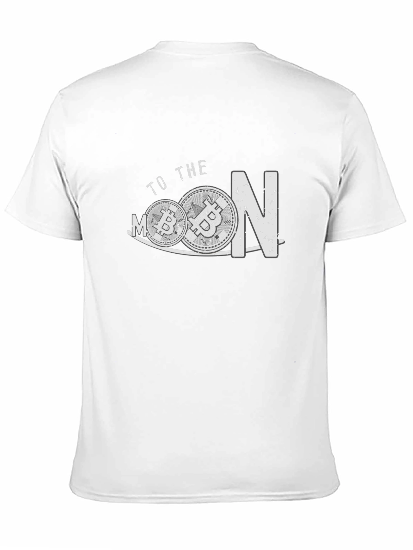 Bitcoin To The Moon Black T-Shirt Crypto Currency Tee