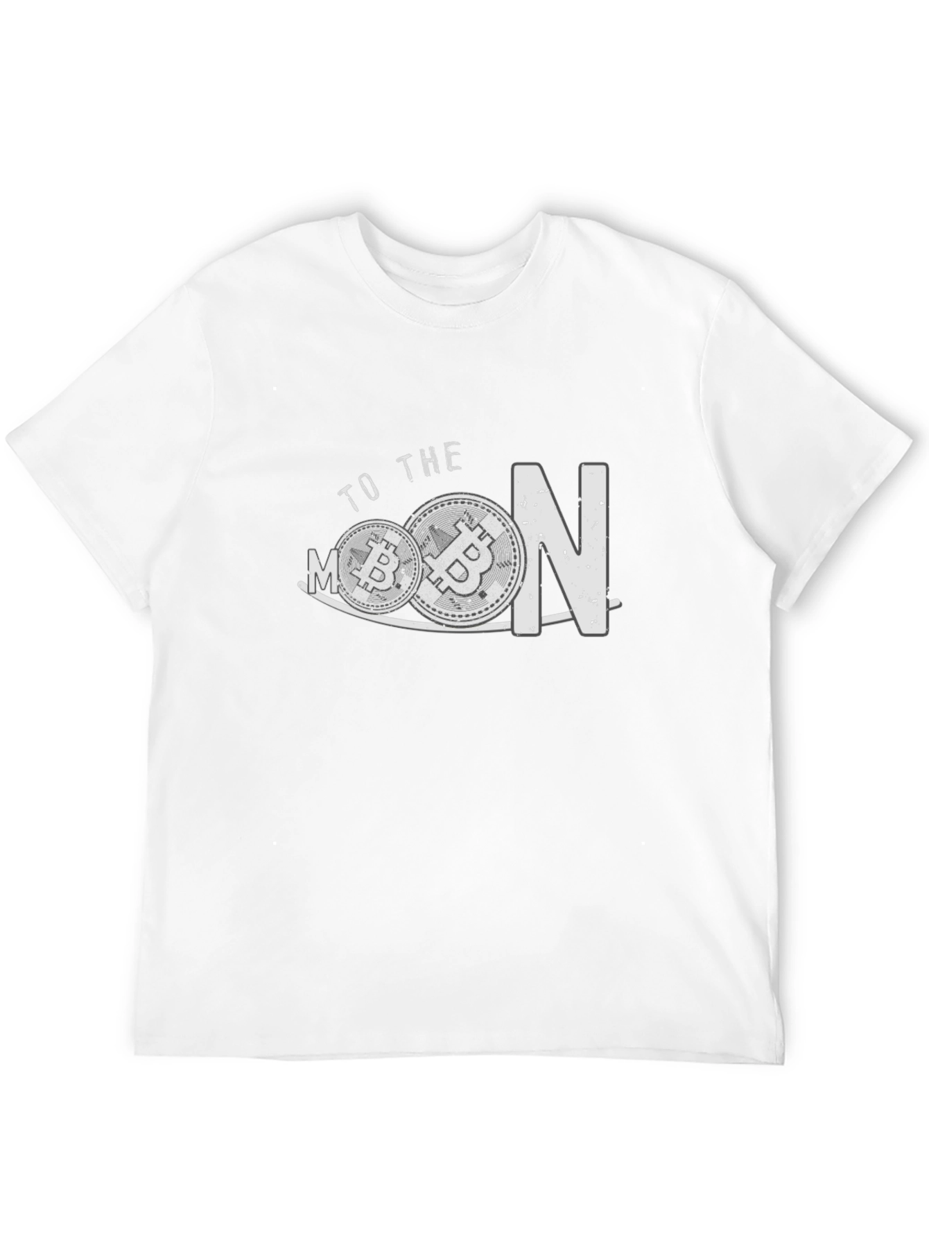 Bitcoin To The Moon Black T-Shirt Crypto Currency Tee