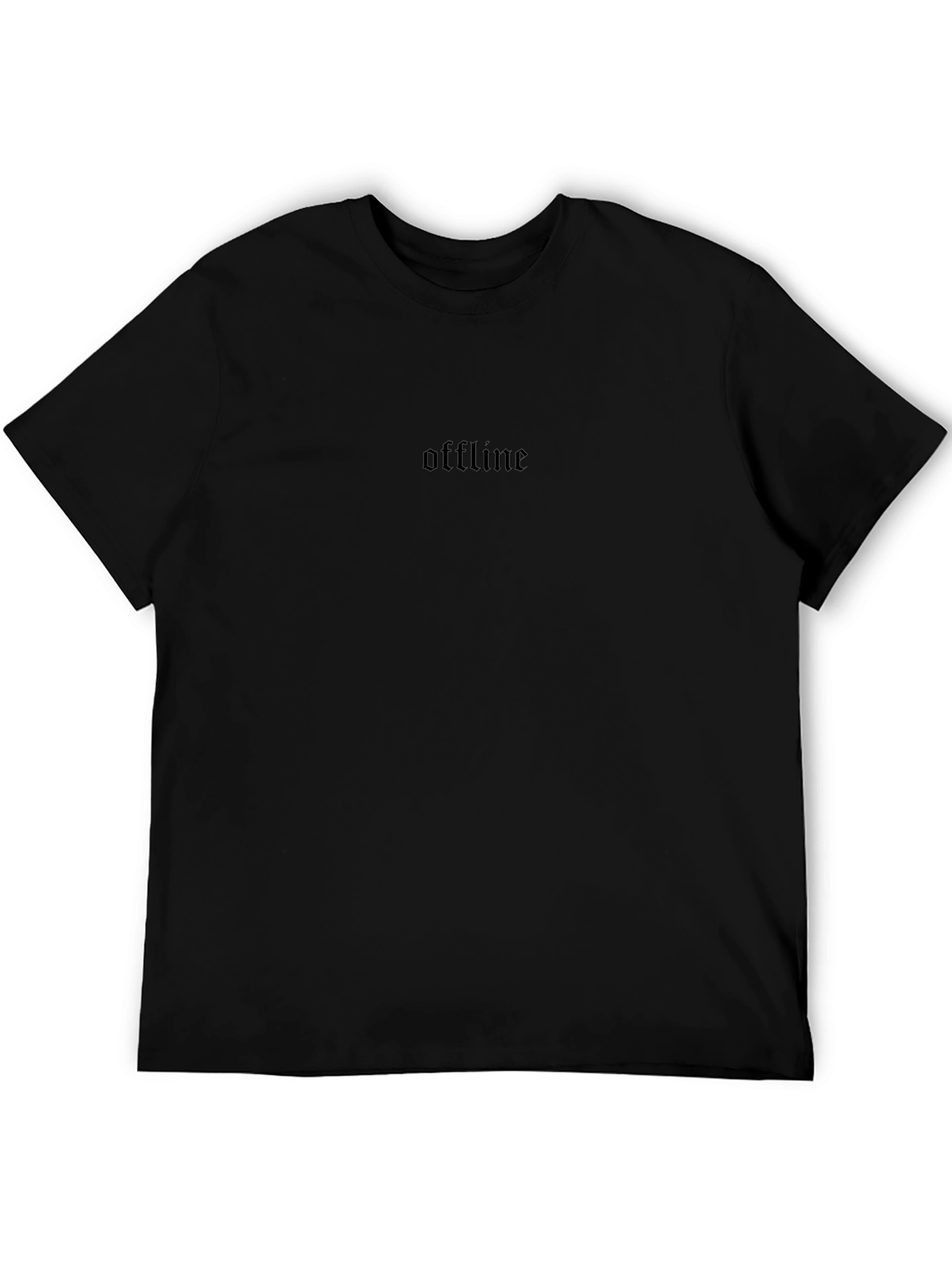 Offline Graphic Black T-Shirt