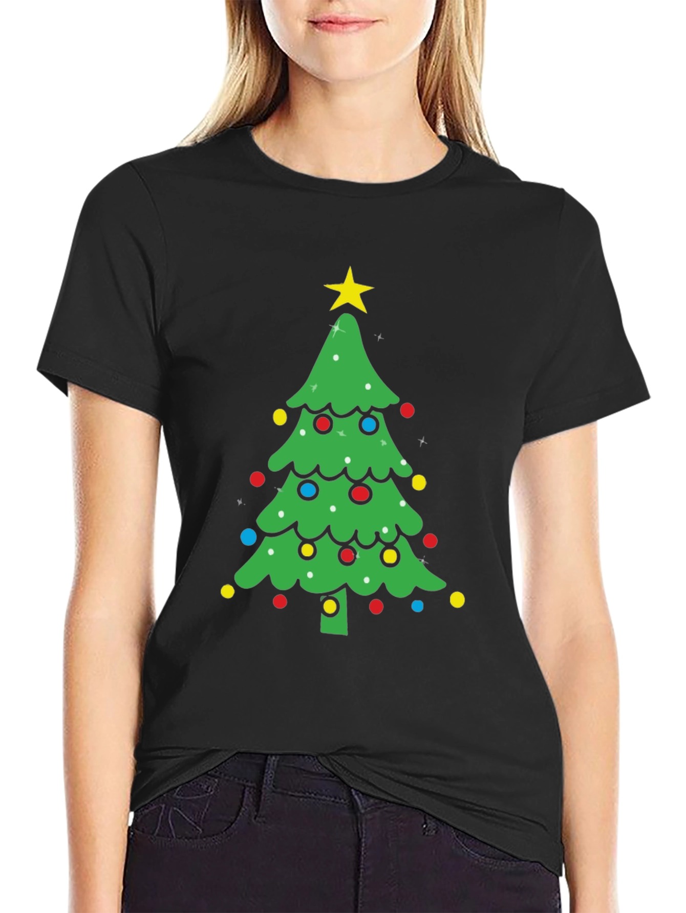 Festive Christmas Tree Graphic Tee