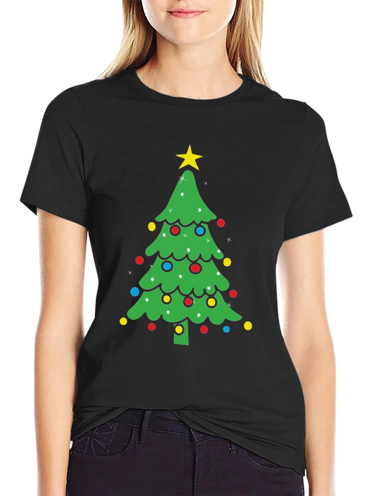 Festive Christmas Tree Graphic Tee