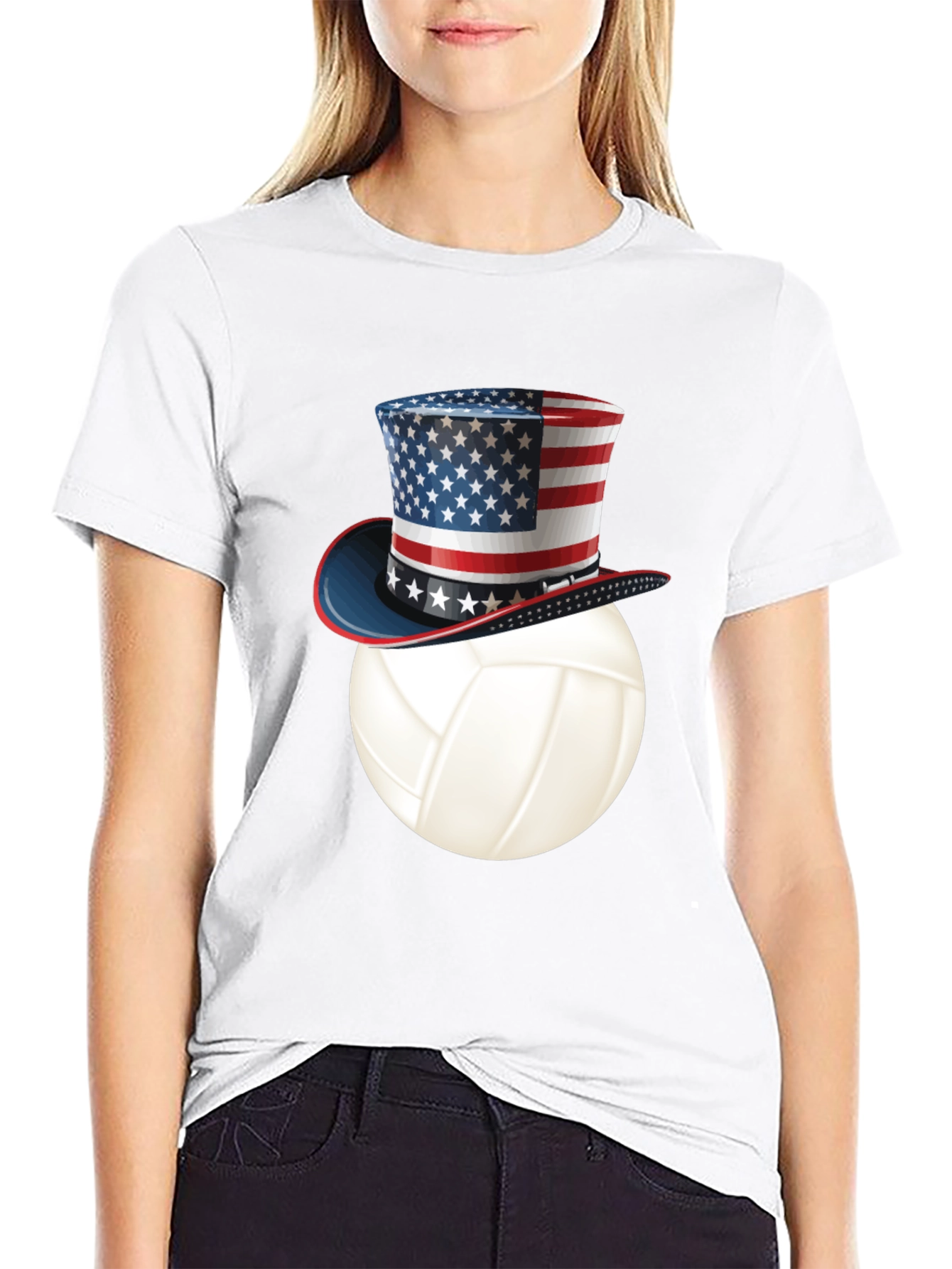 Patriotic Volleyball T-Shirt