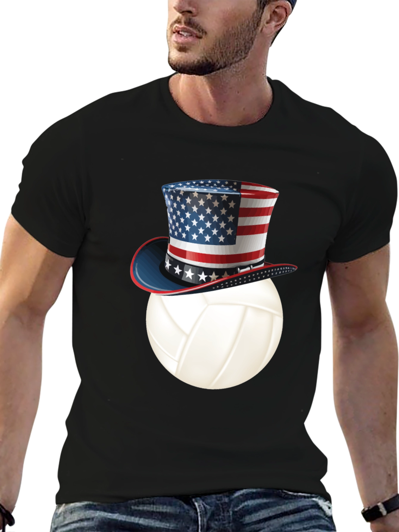 Patriotic Volleyball T-Shirt