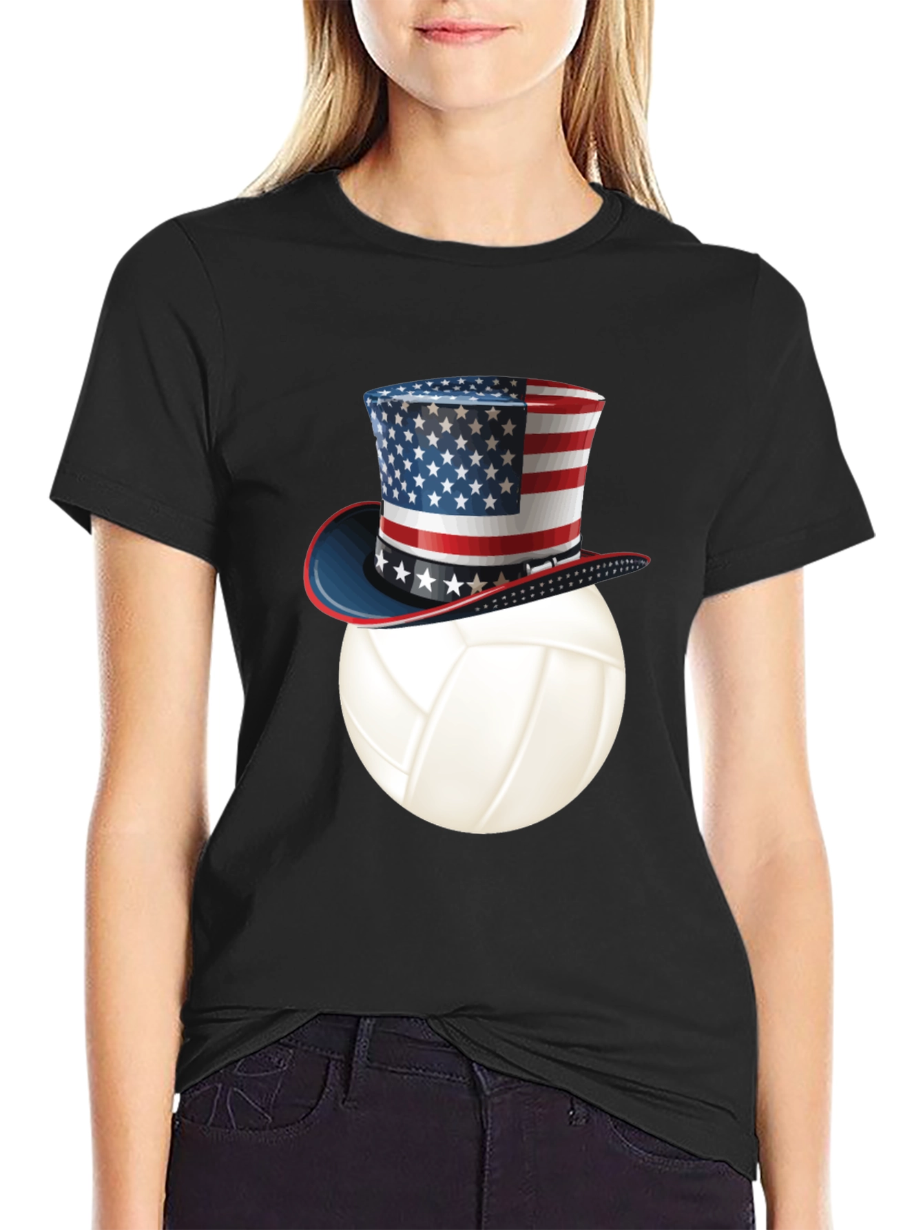 Patriotic Volleyball T-Shirt