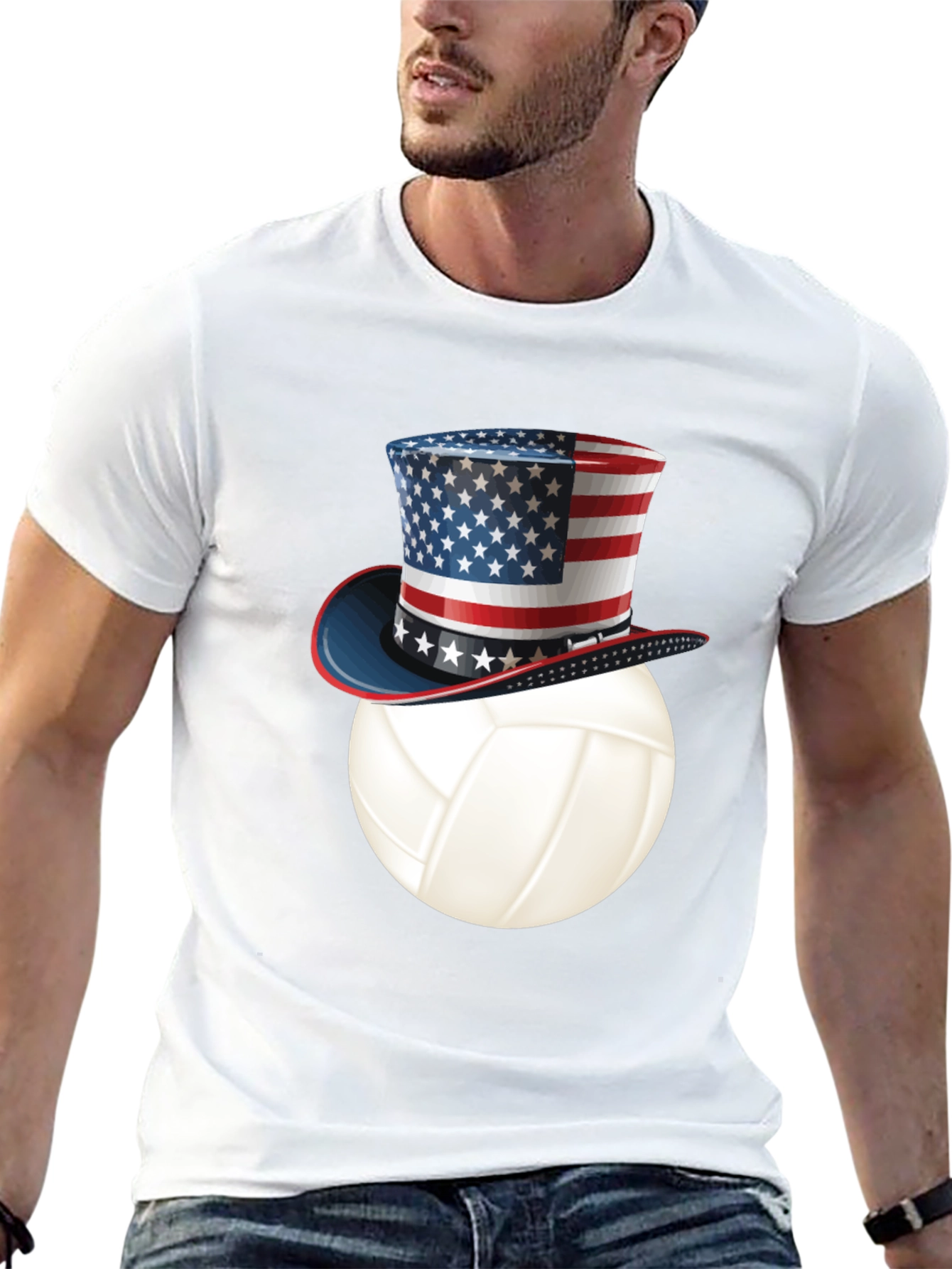 Patriotic Volleyball T-Shirt
