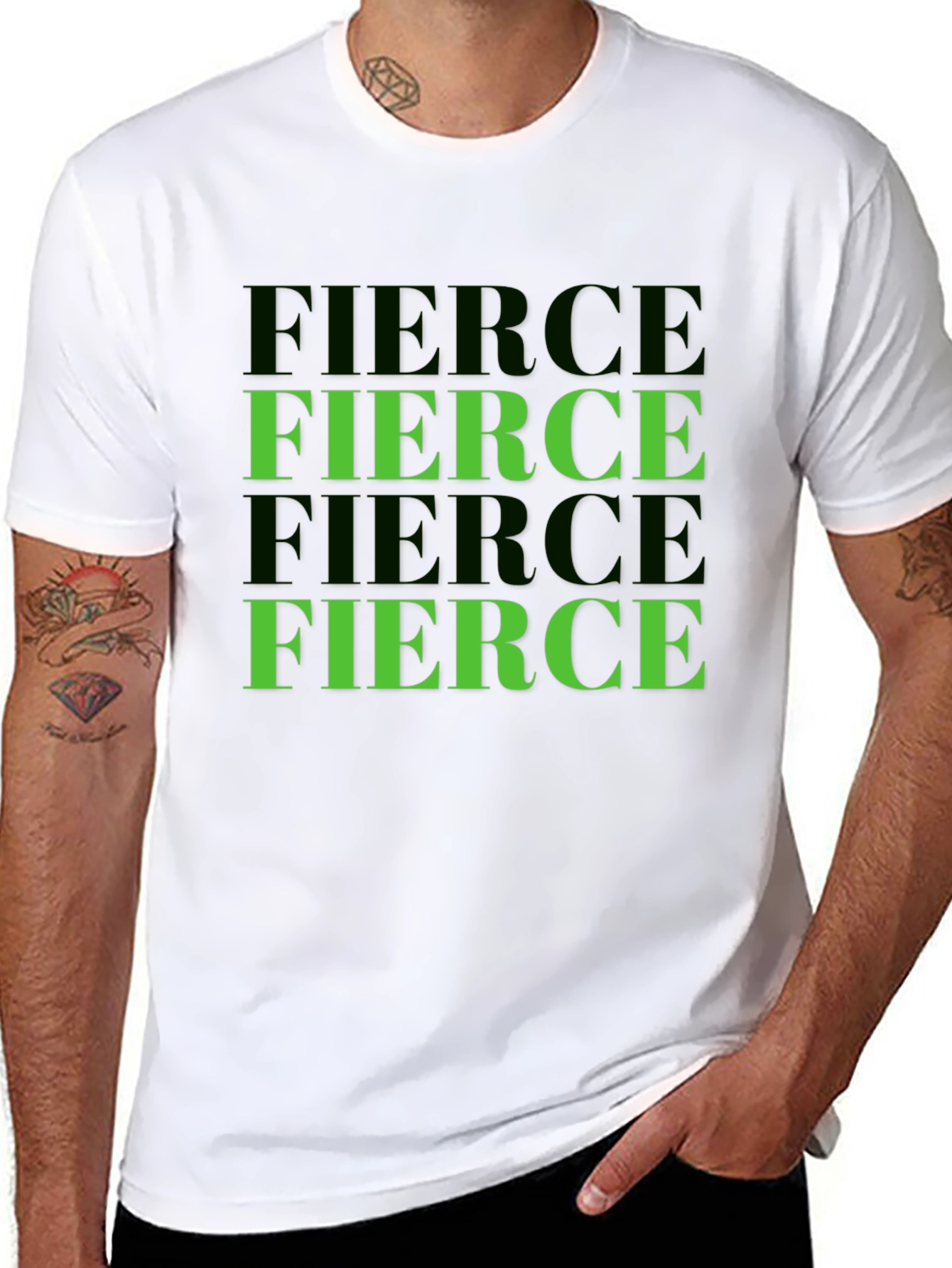 Fierce Graphic T-Shirt - Bold Print
