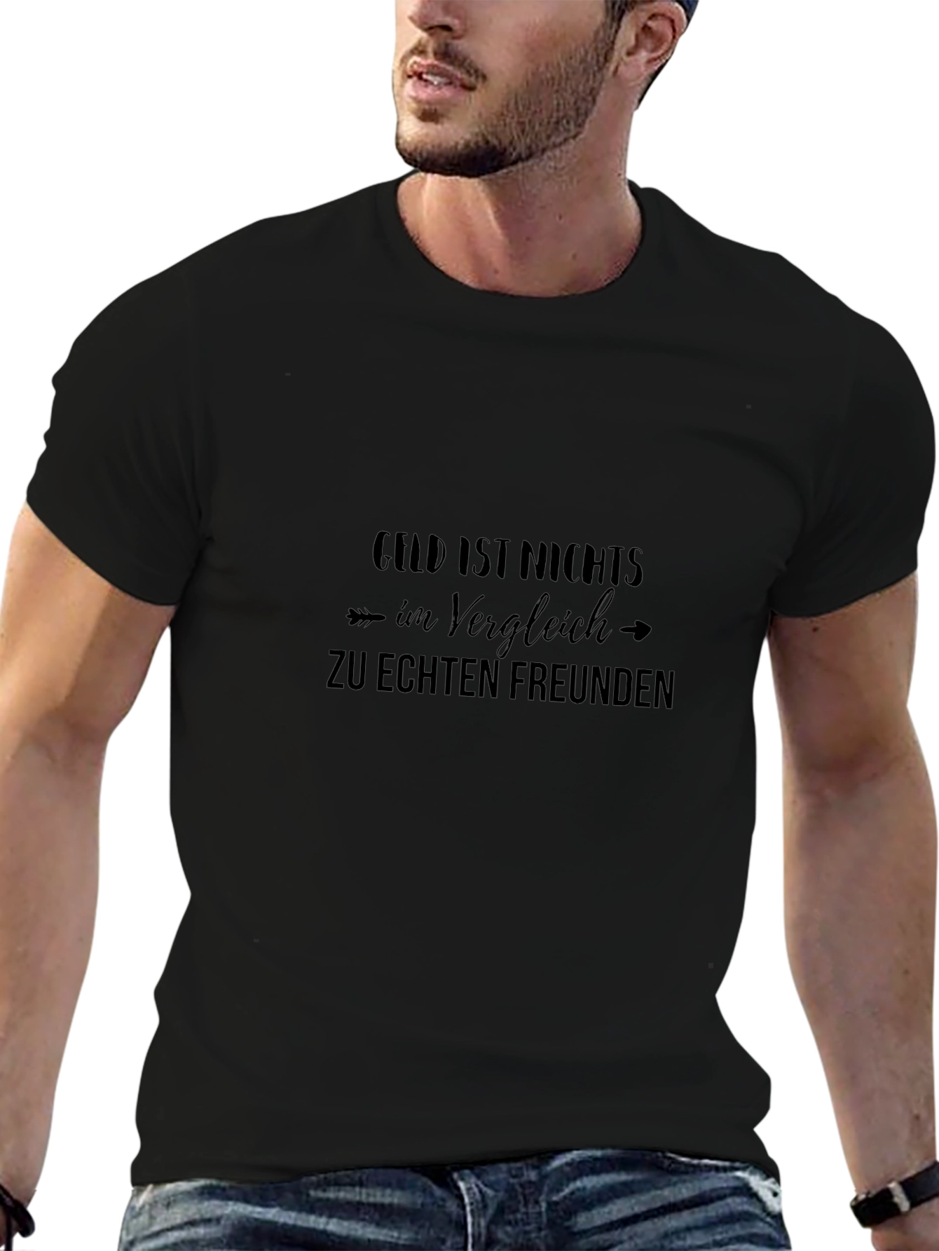 Friendship Value Black Tee