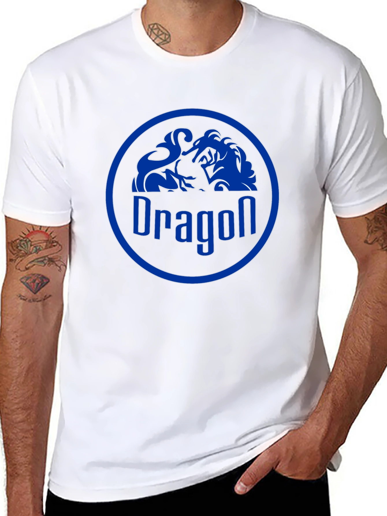 Dragon Logo Black T-Shirt - Stylish Graphic Tee