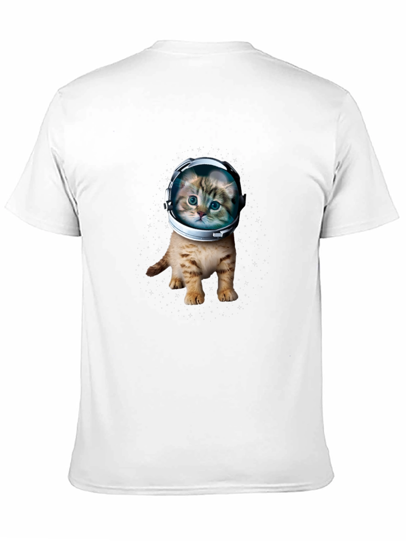 Astronaut Cat Graphic Black T-Shirt