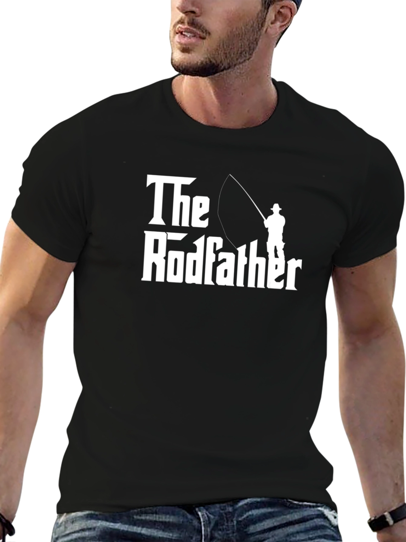 The Rodfather Fishing T-Shirt - Funny Fisherman Gift