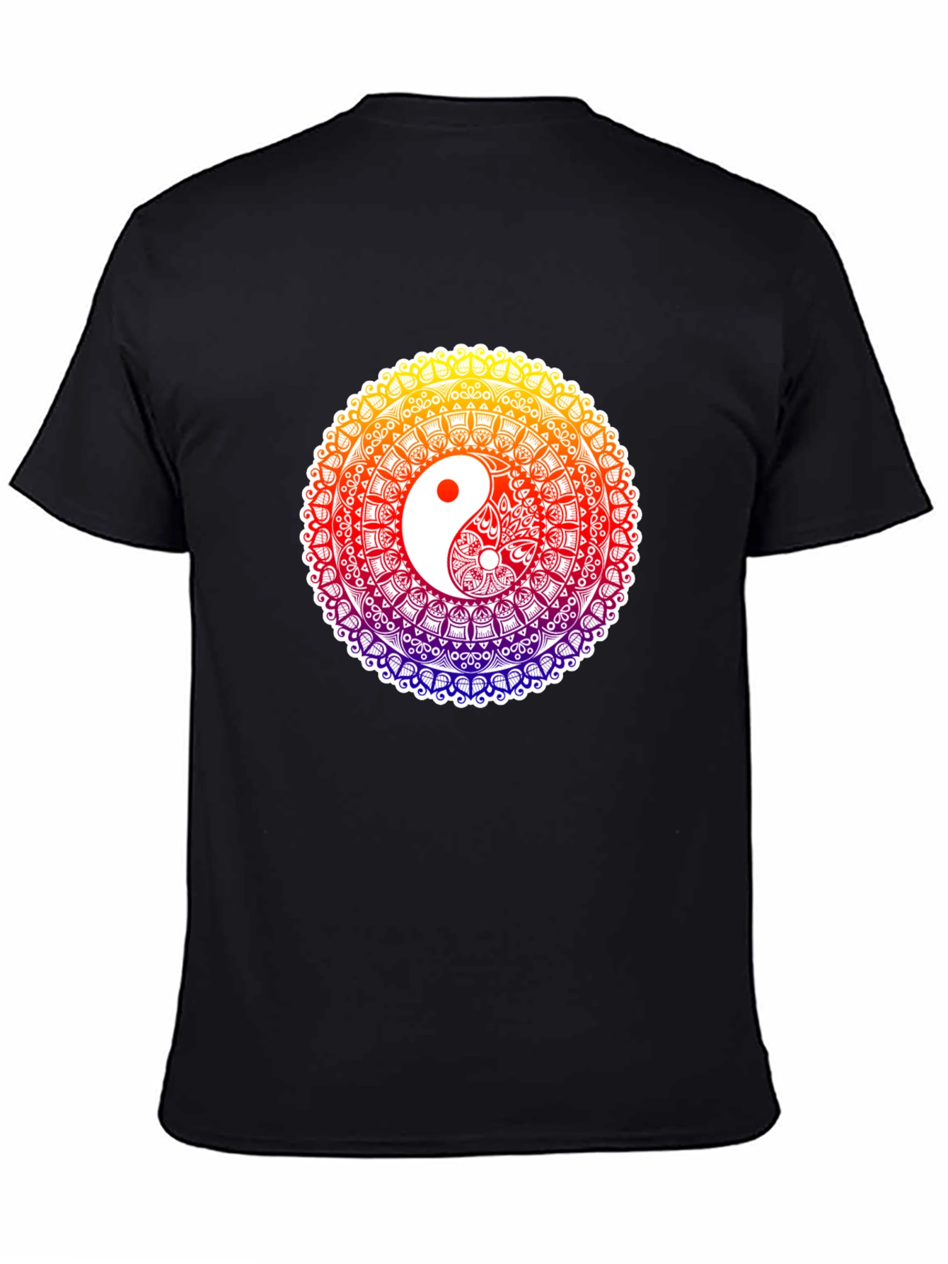 Yin Yang Mandala T-Shirt - Harmony & Balance
