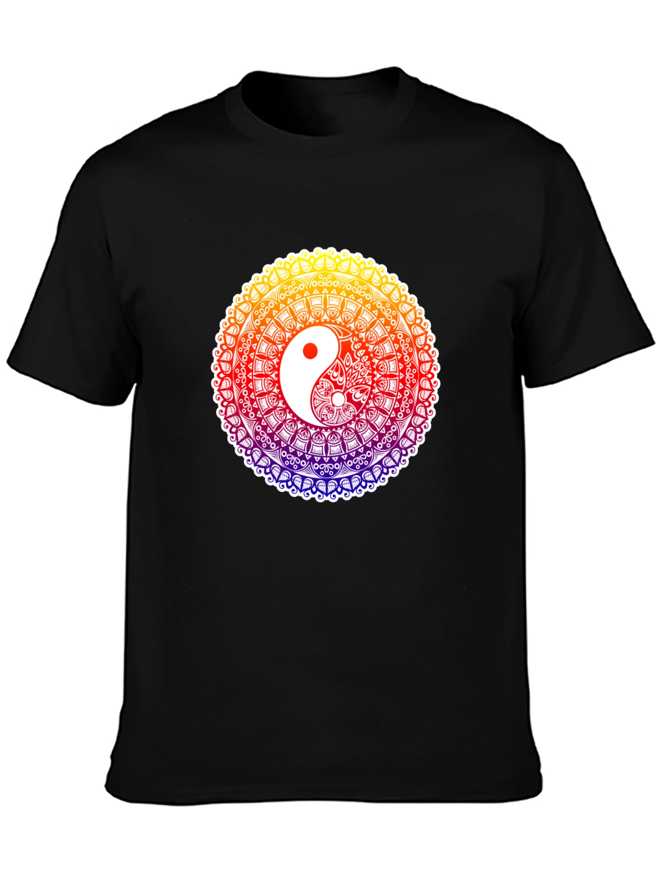 Yin Yang Mandala T-Shirt - Harmony & Balance