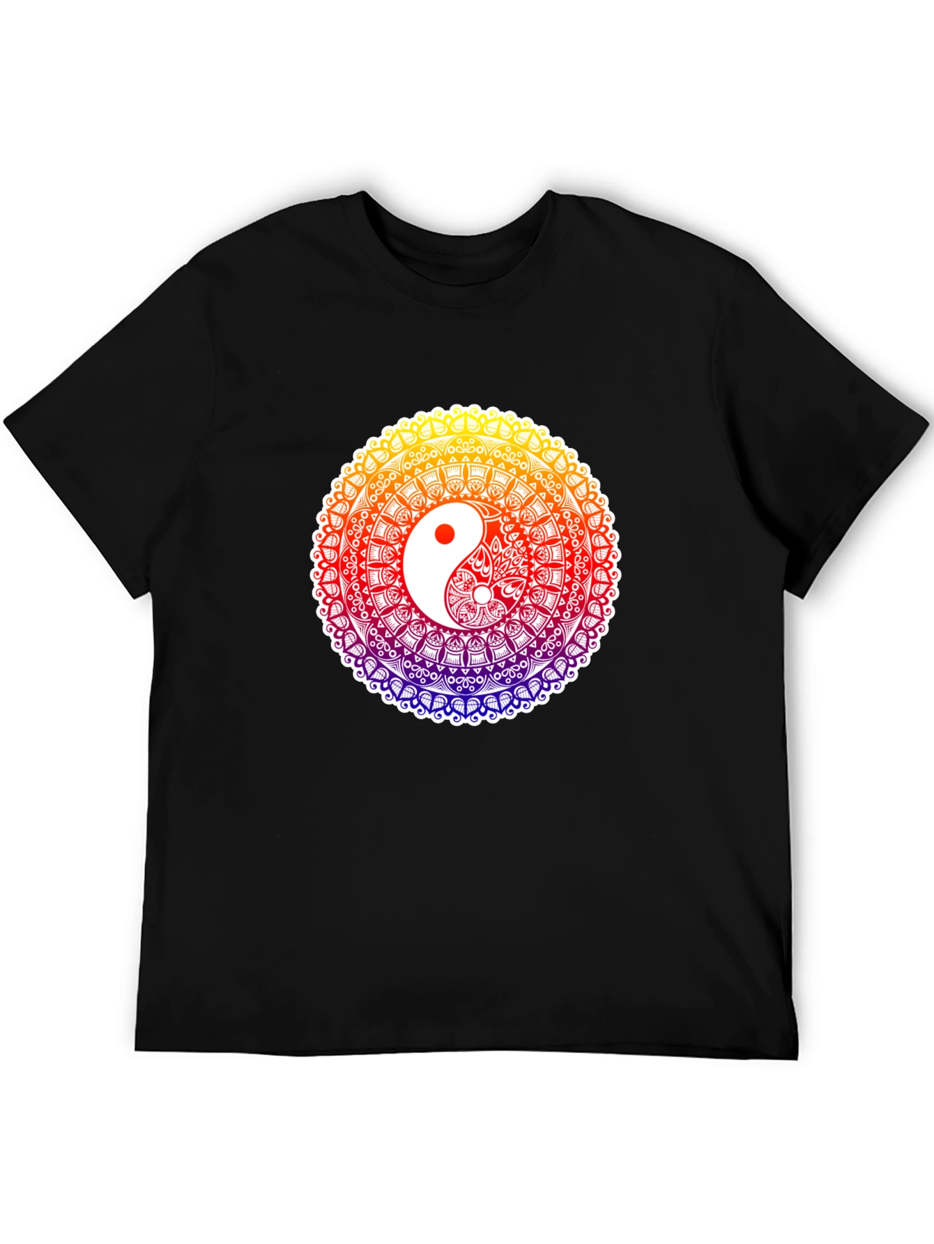 Yin Yang Mandala T-Shirt - Harmony & Balance