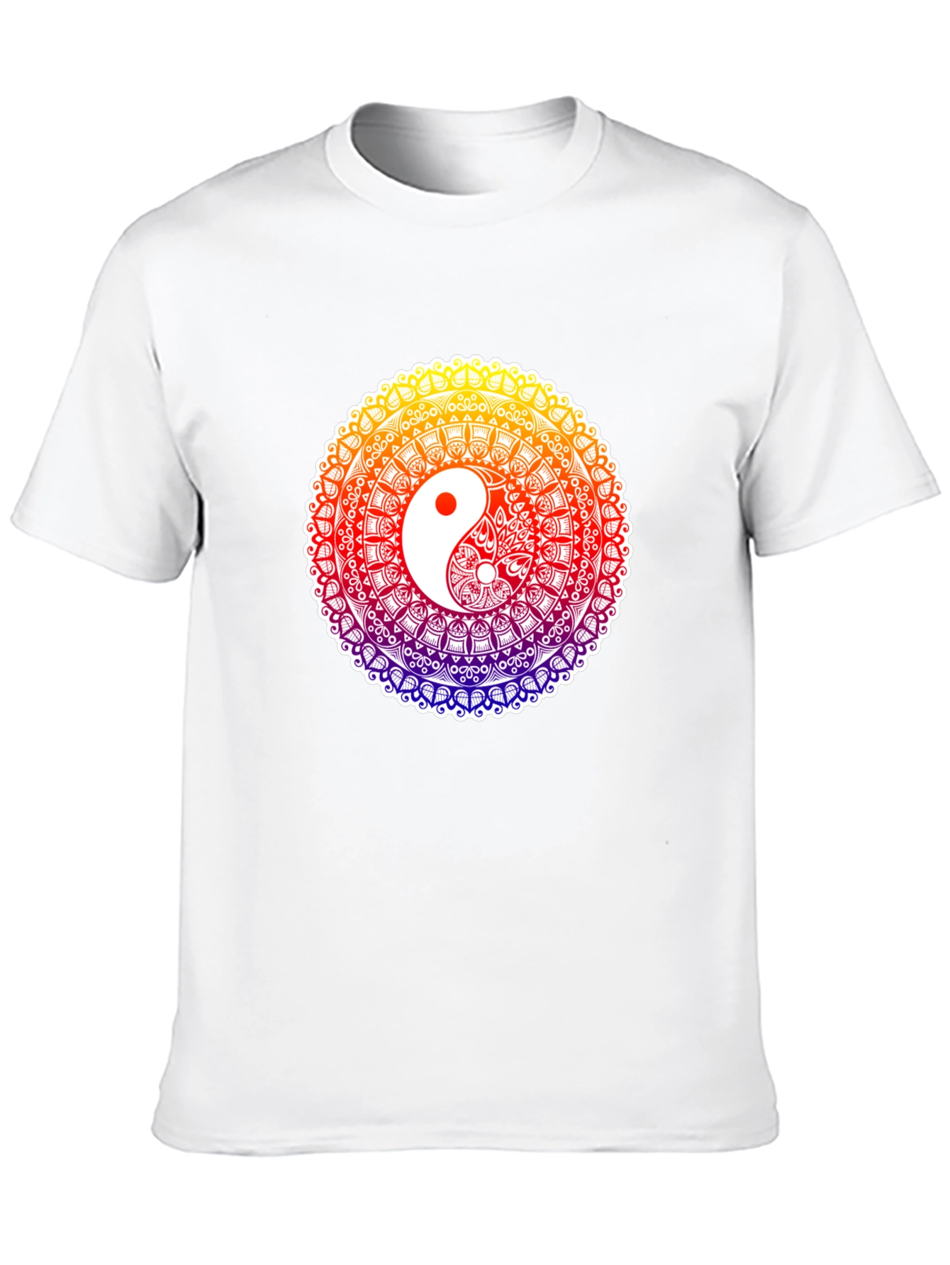 Yin Yang Mandala T-Shirt - Harmony & Balance