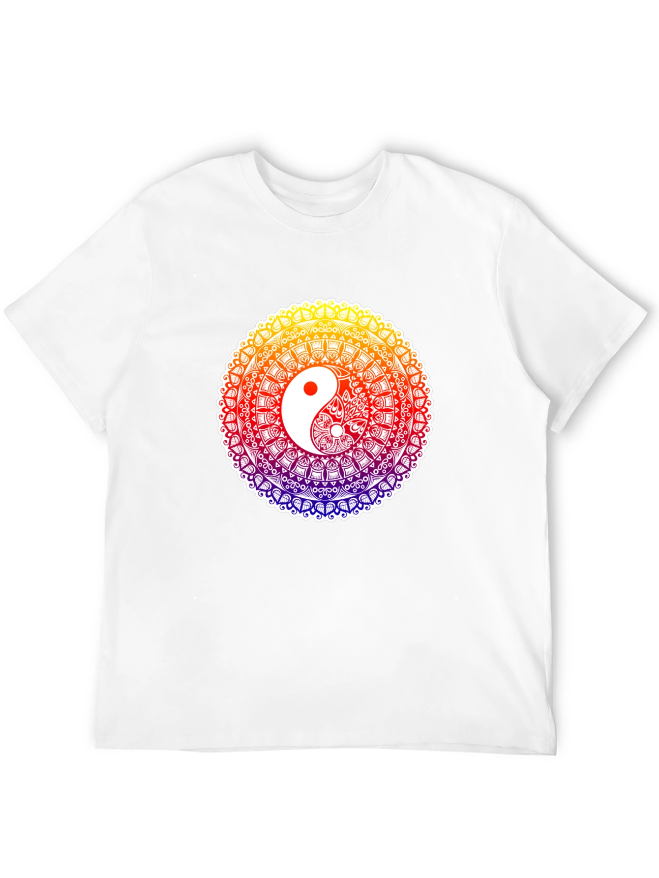 Yin Yang Mandala T-Shirt - Harmony & Balance