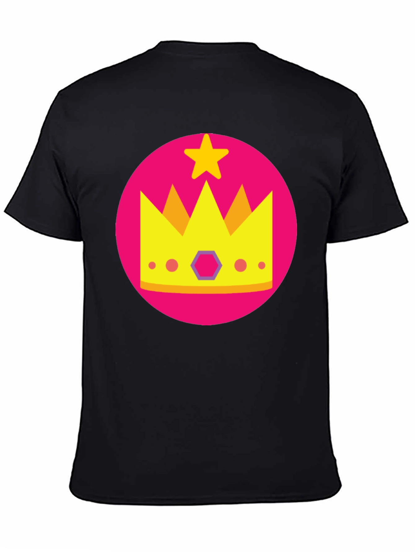 Crown Star Graphic Black T-Shirt