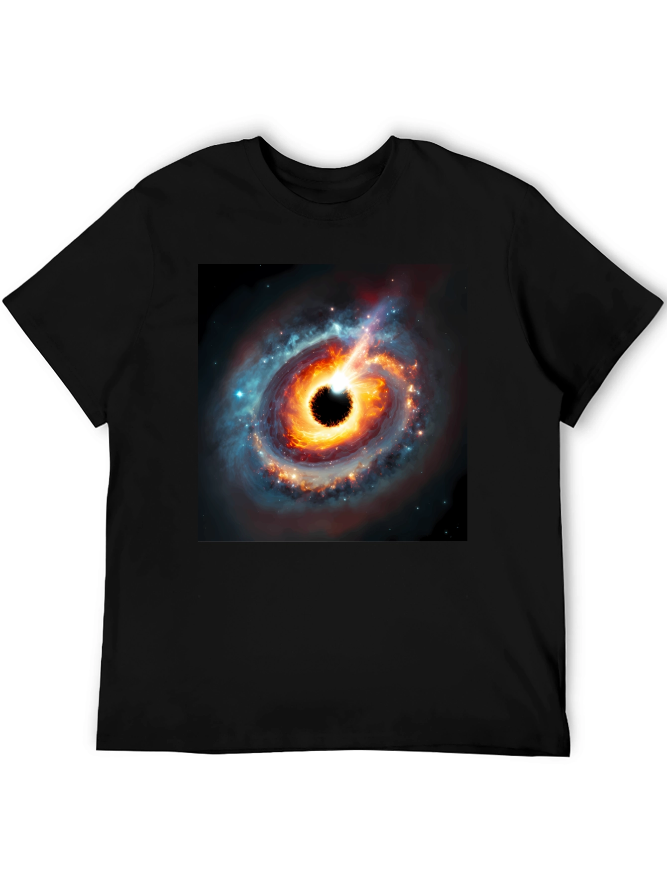 Black Hole Graphic Tee - Cosmic Style