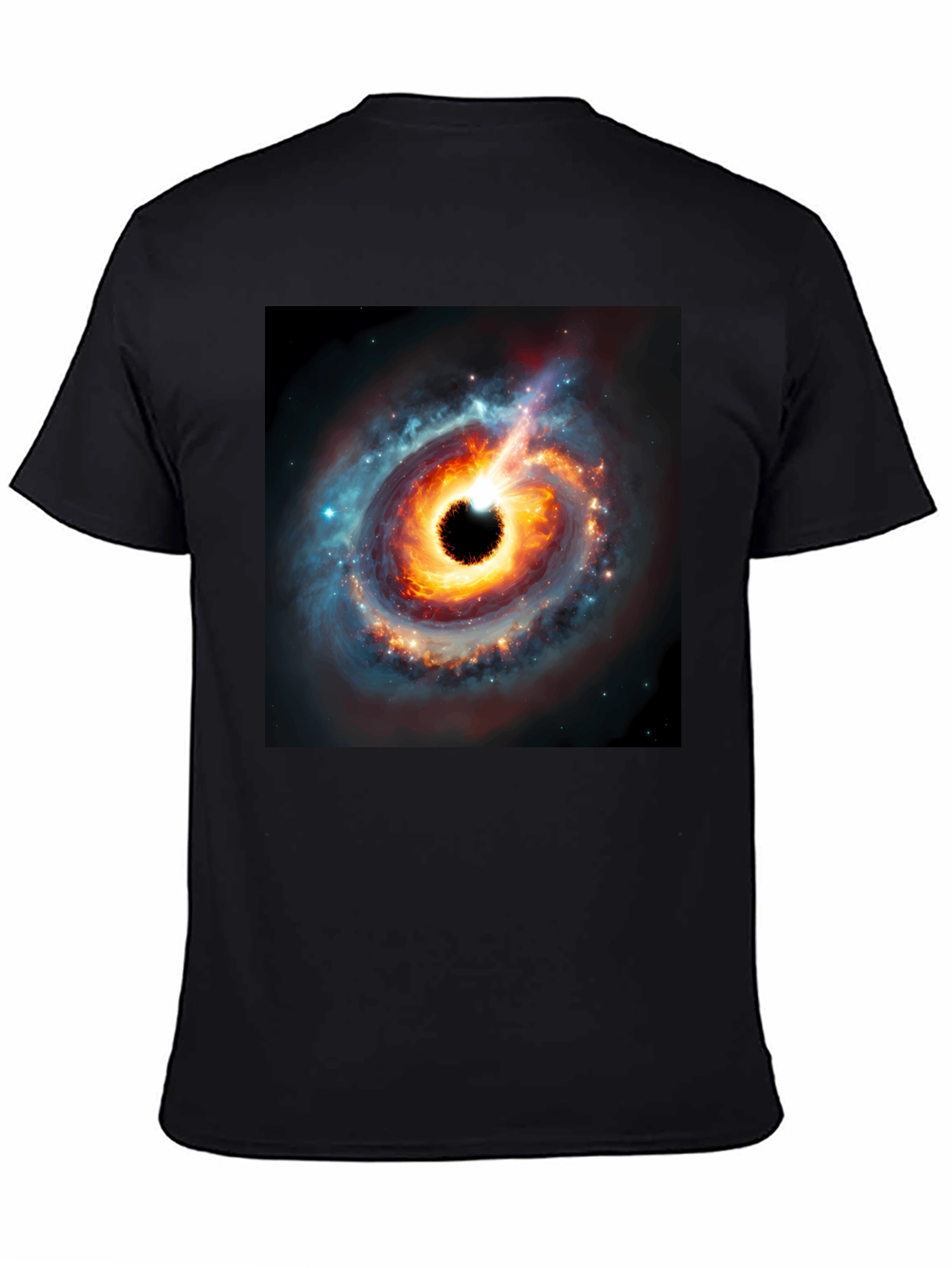 Black Hole Graphic Tee - Cosmic Style