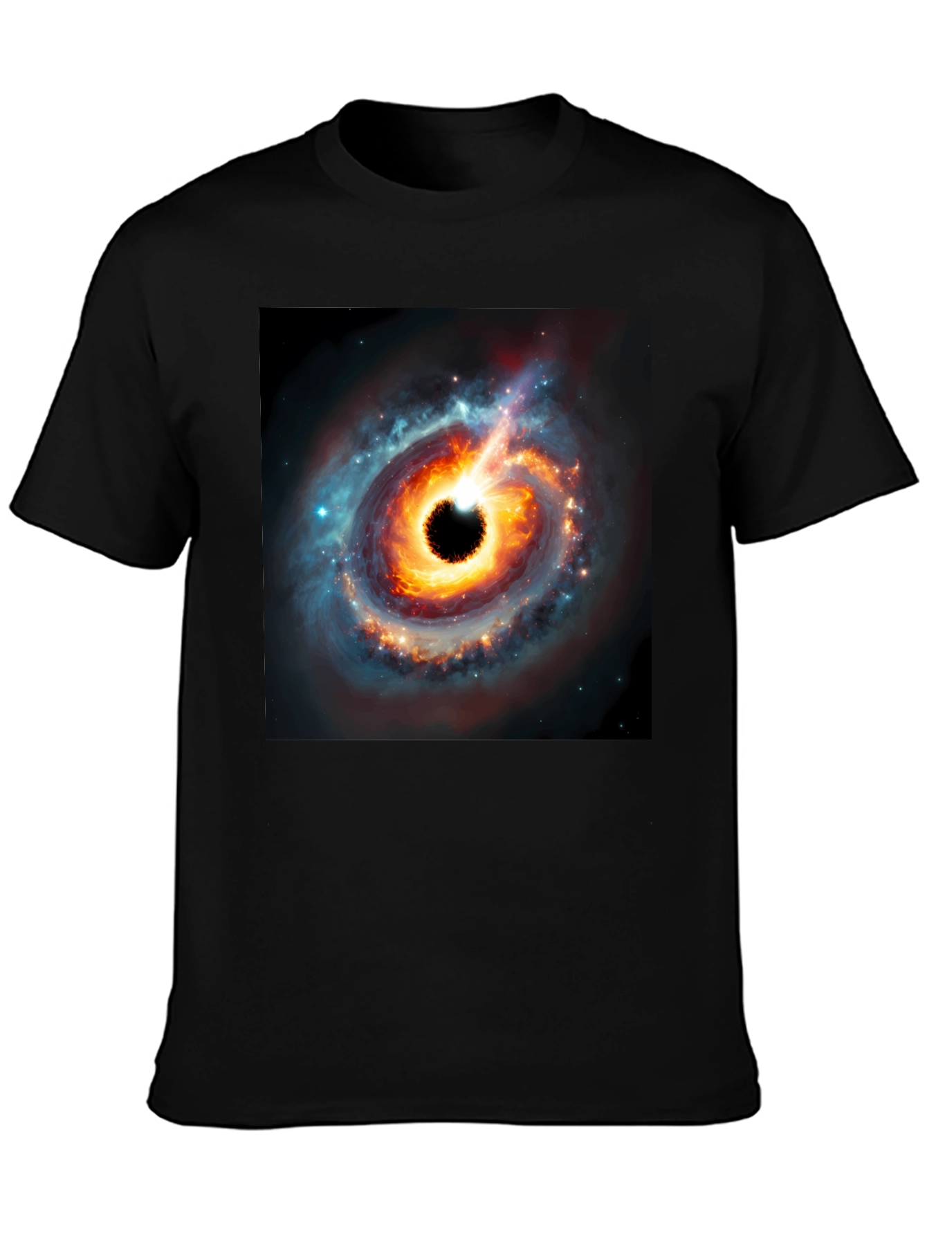 Black Hole Graphic Tee - Cosmic Style