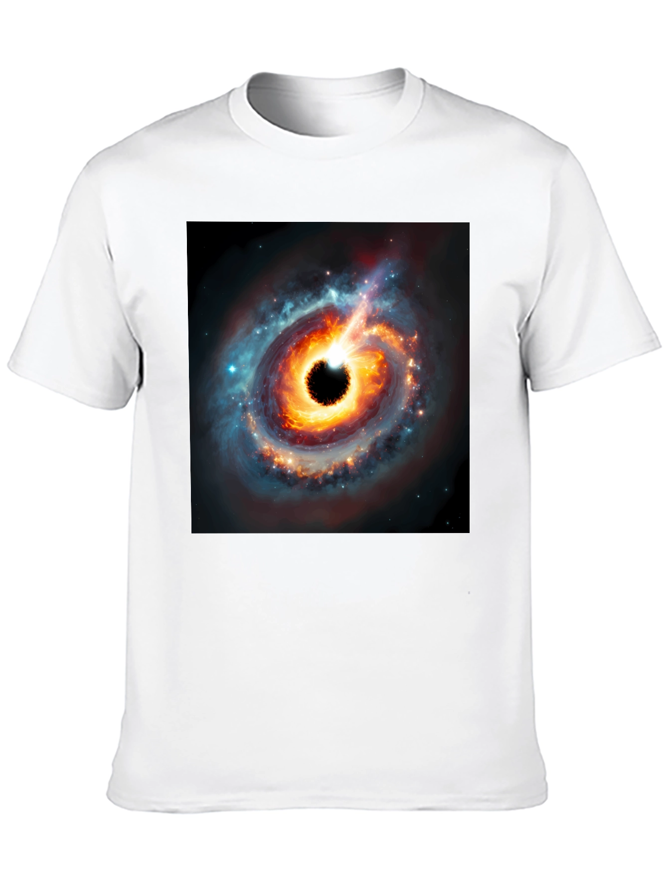 Black Hole Graphic Tee - Cosmic Style