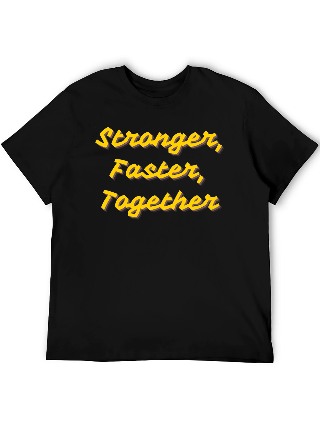 Stronger Faster Together Graphic Tee - Black
