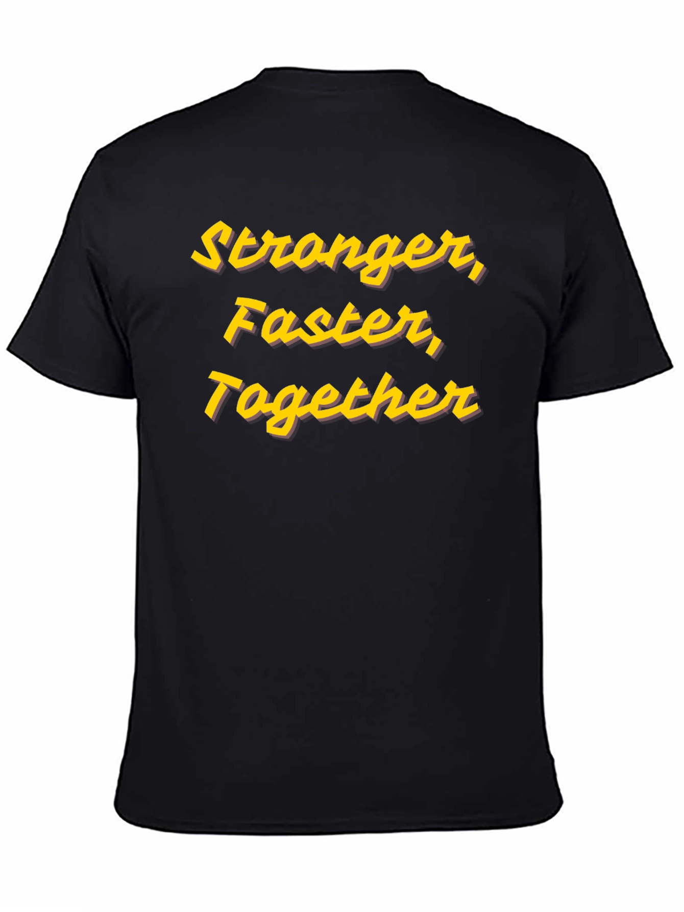 Stronger Faster Together Graphic Tee - Black