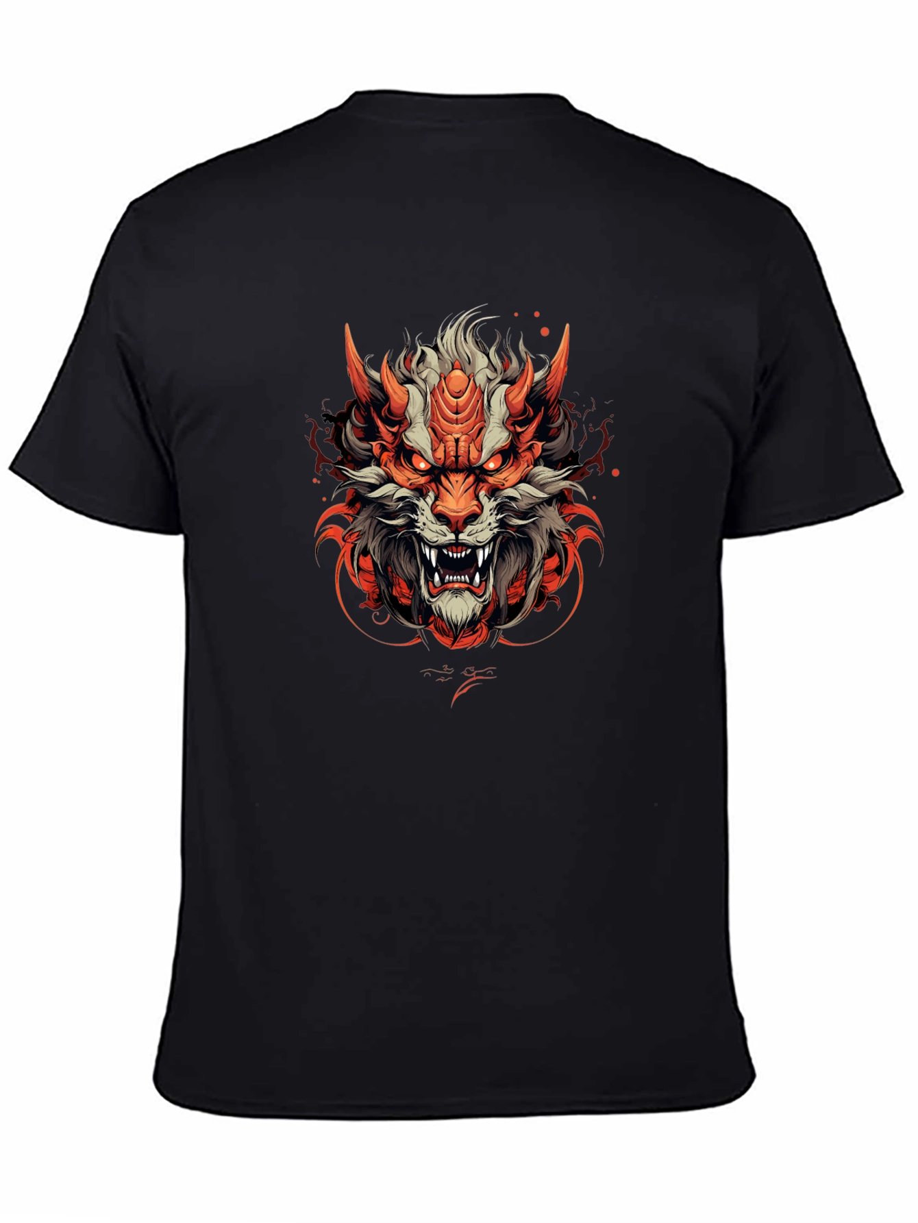 Fiery Beast Graphic Tee - Unique Design
