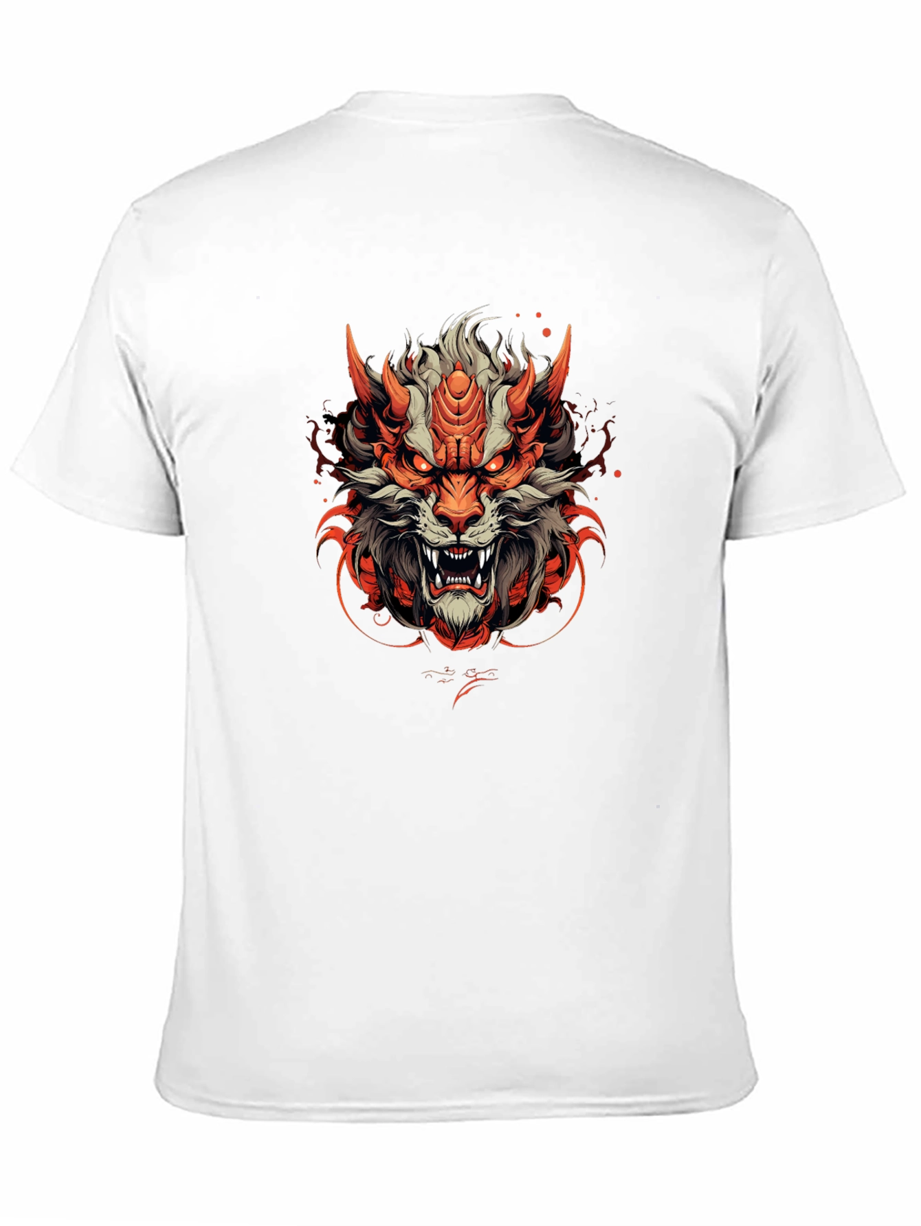 Fiery Beast Graphic Tee - Unique Design