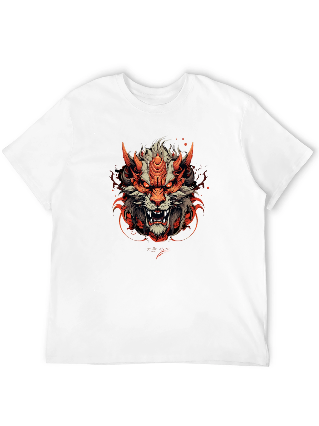 Fiery Beast Graphic Tee - Unique Design