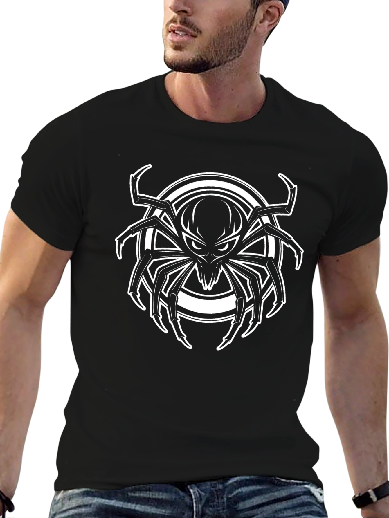 Spider Graphic Black T-Shirt