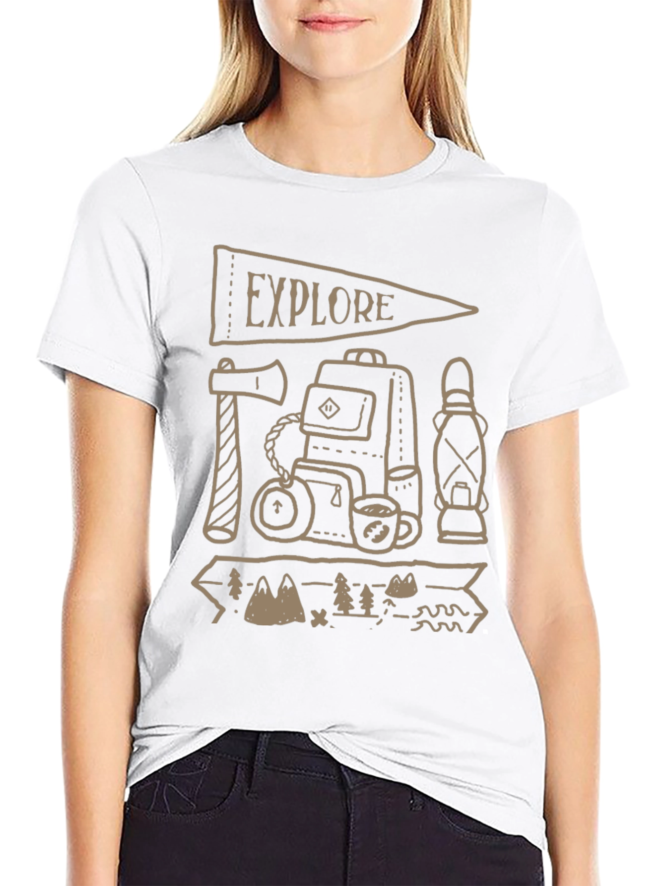 Explore Adventure Tee: Camping Graphic T-Shirt