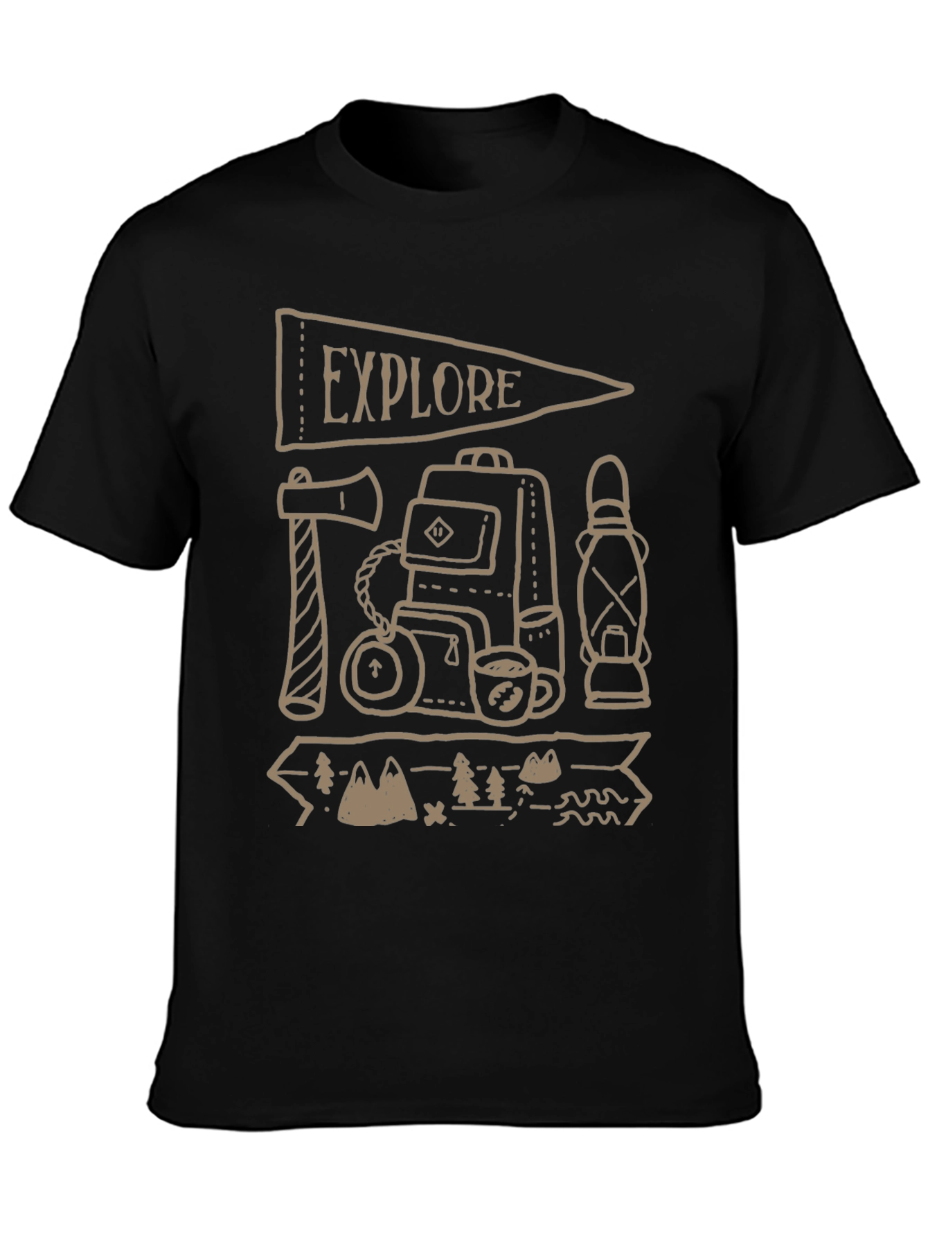 Explore Adventure Tee: Camping Graphic T-Shirt