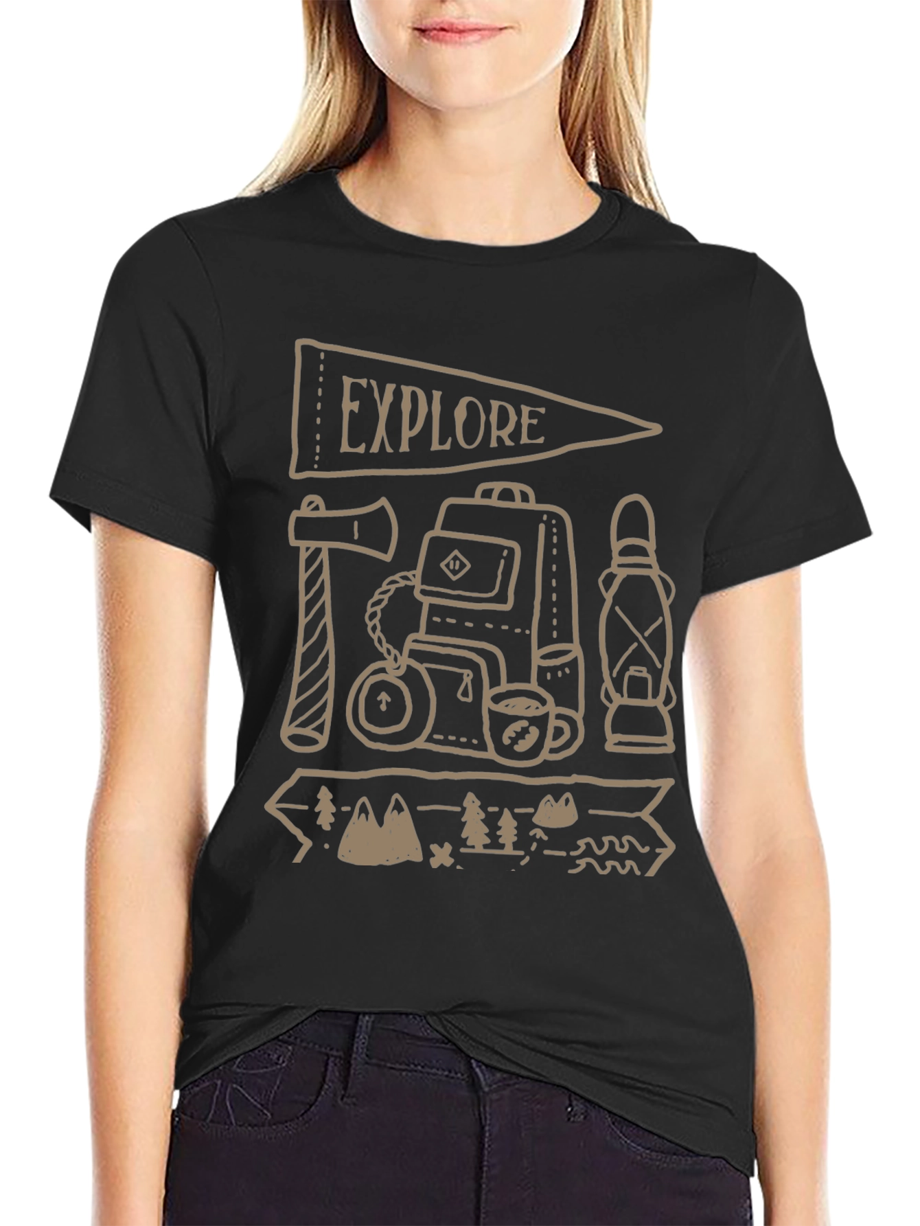 Explore Adventure Tee: Camping Graphic T-Shirt