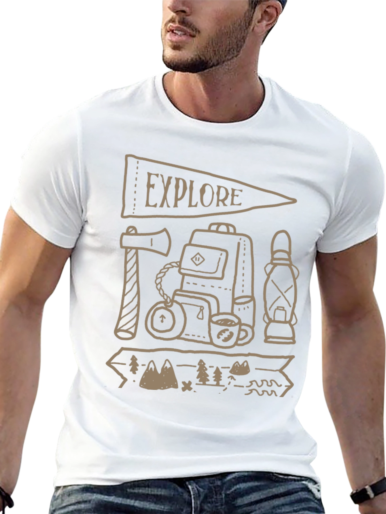 Explore Adventure Tee: Camping Graphic T-Shirt