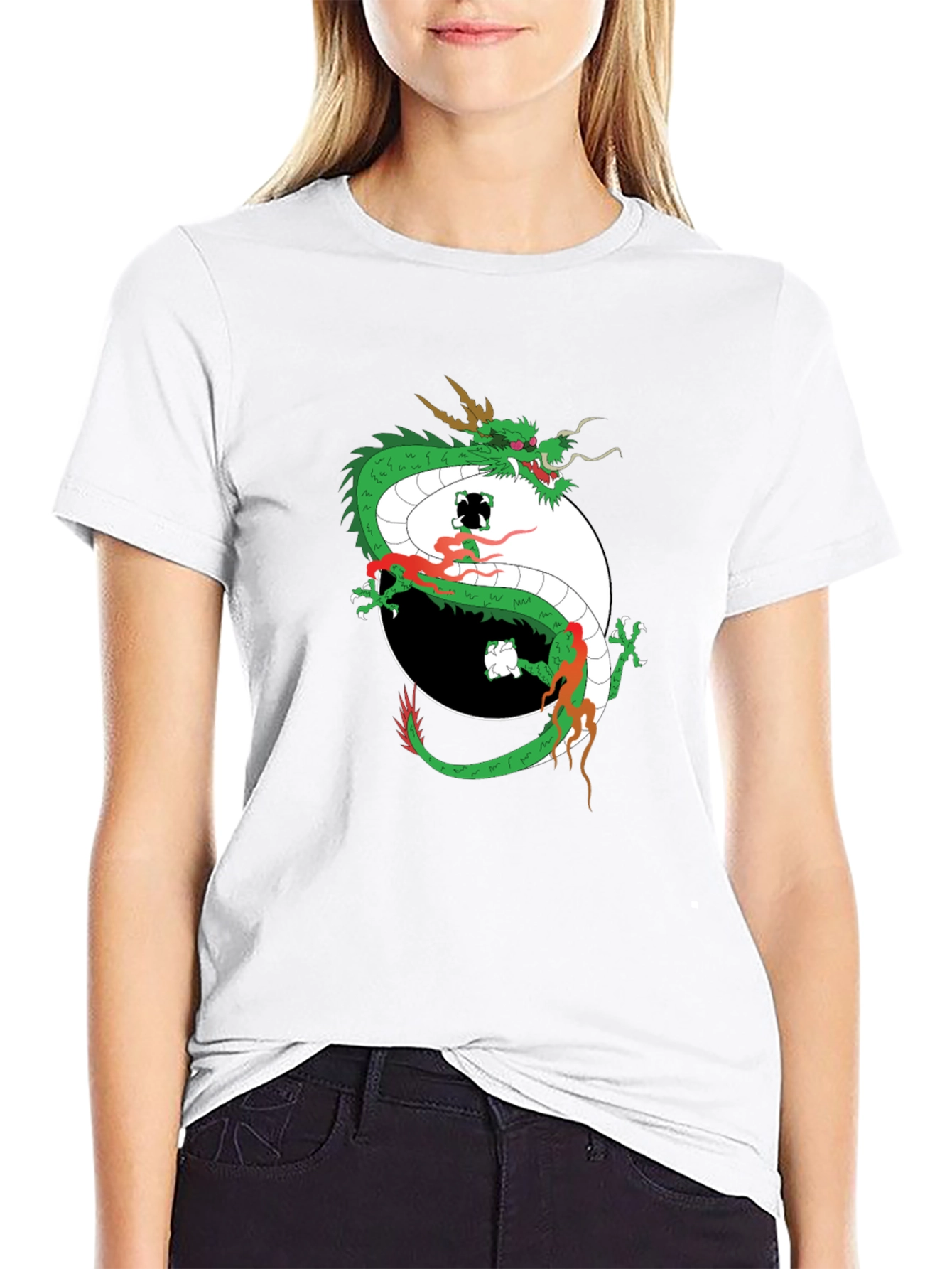 Dragon Yin Yang Graphic Tee