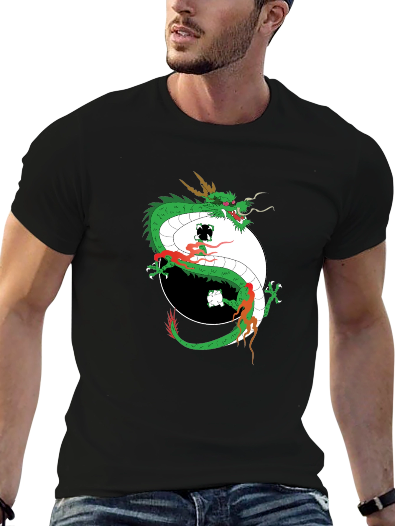 Dragon Yin Yang Graphic Tee