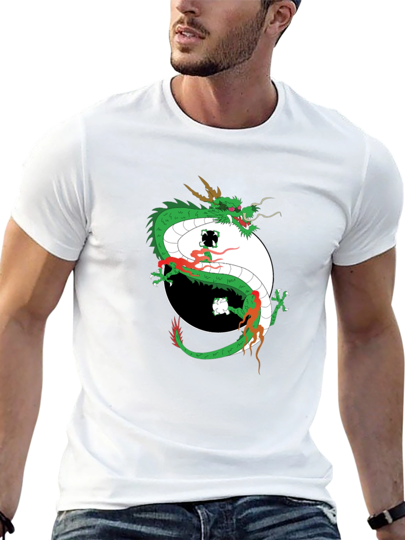 Dragon Yin Yang Graphic Tee