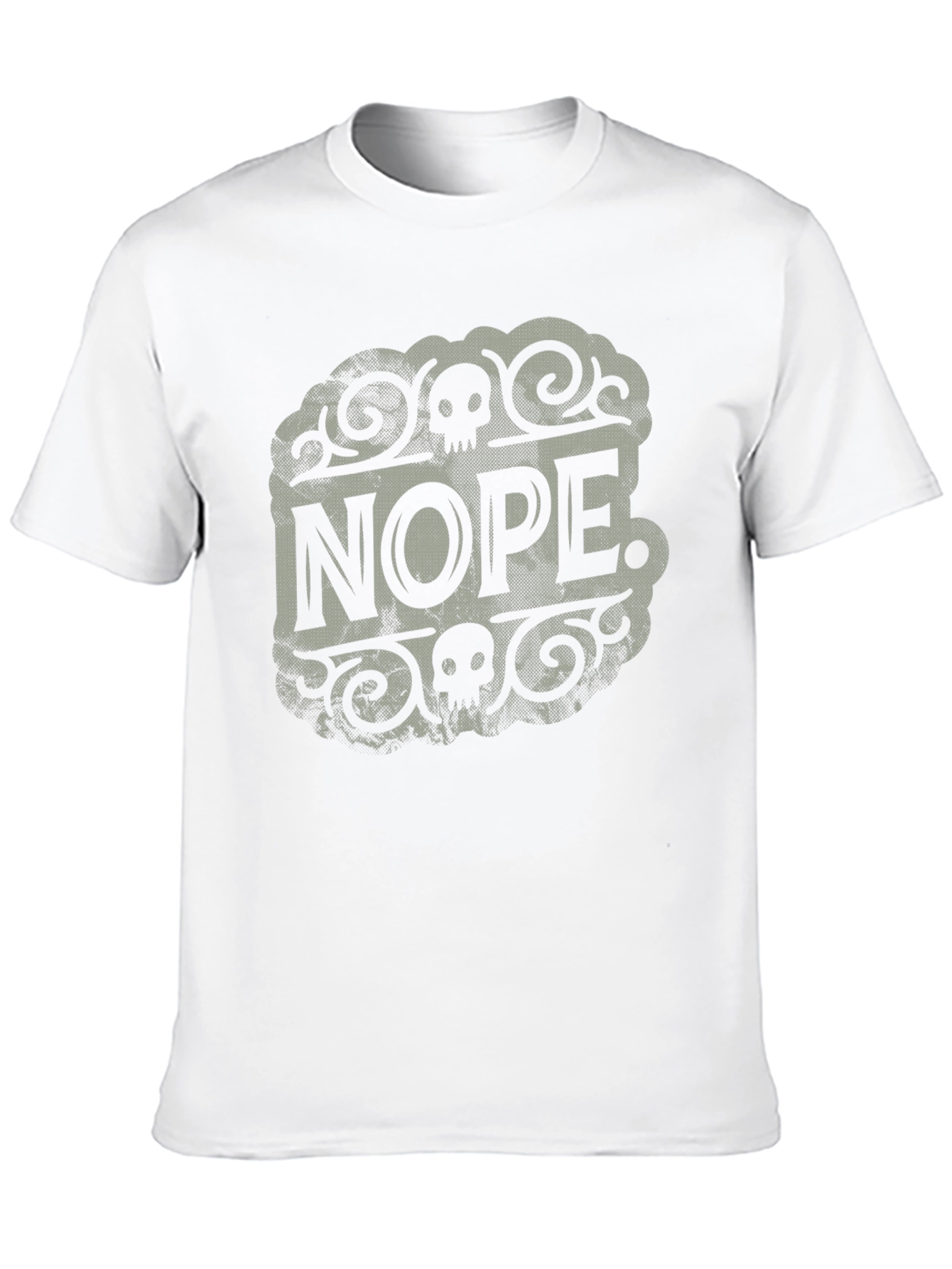 Nope Graphic Tee - Black Cotton T-Shirt