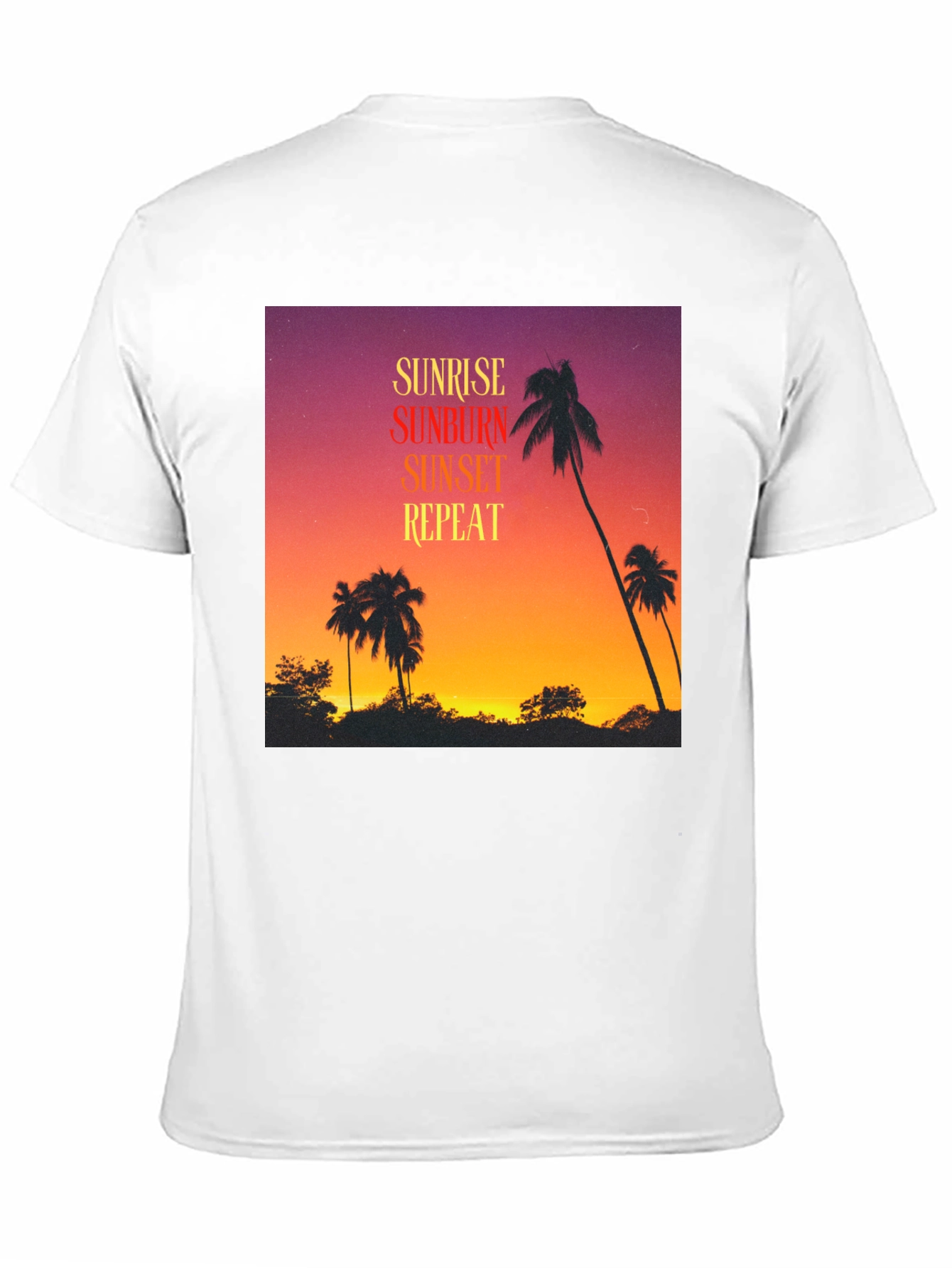 Sunrise Sunburn Sunset Repeat Graphic Tee