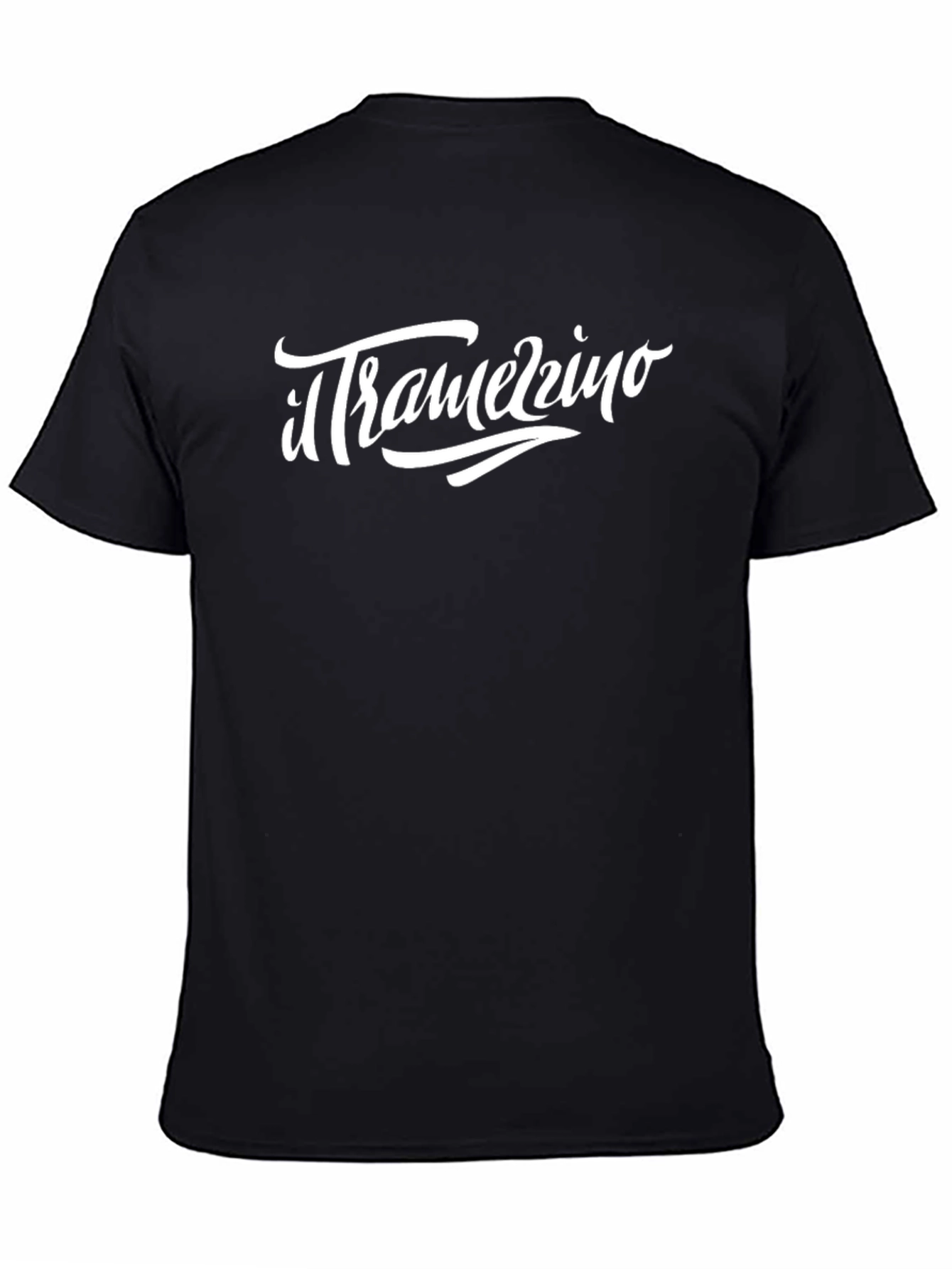 Il Tramerzzino Mens Black Graphic T-Shirt