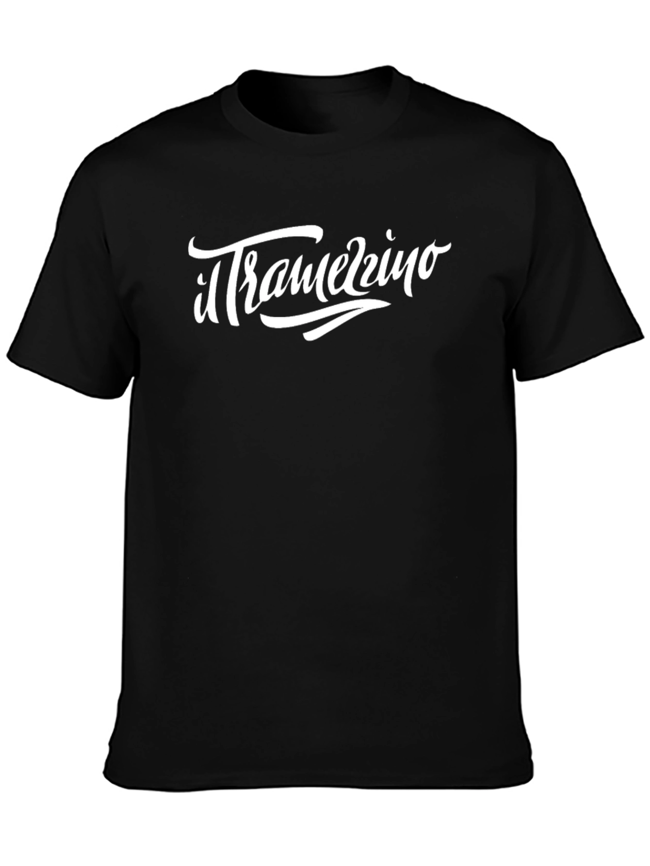 Il Tramerzzino Mens Black Graphic T-Shirt