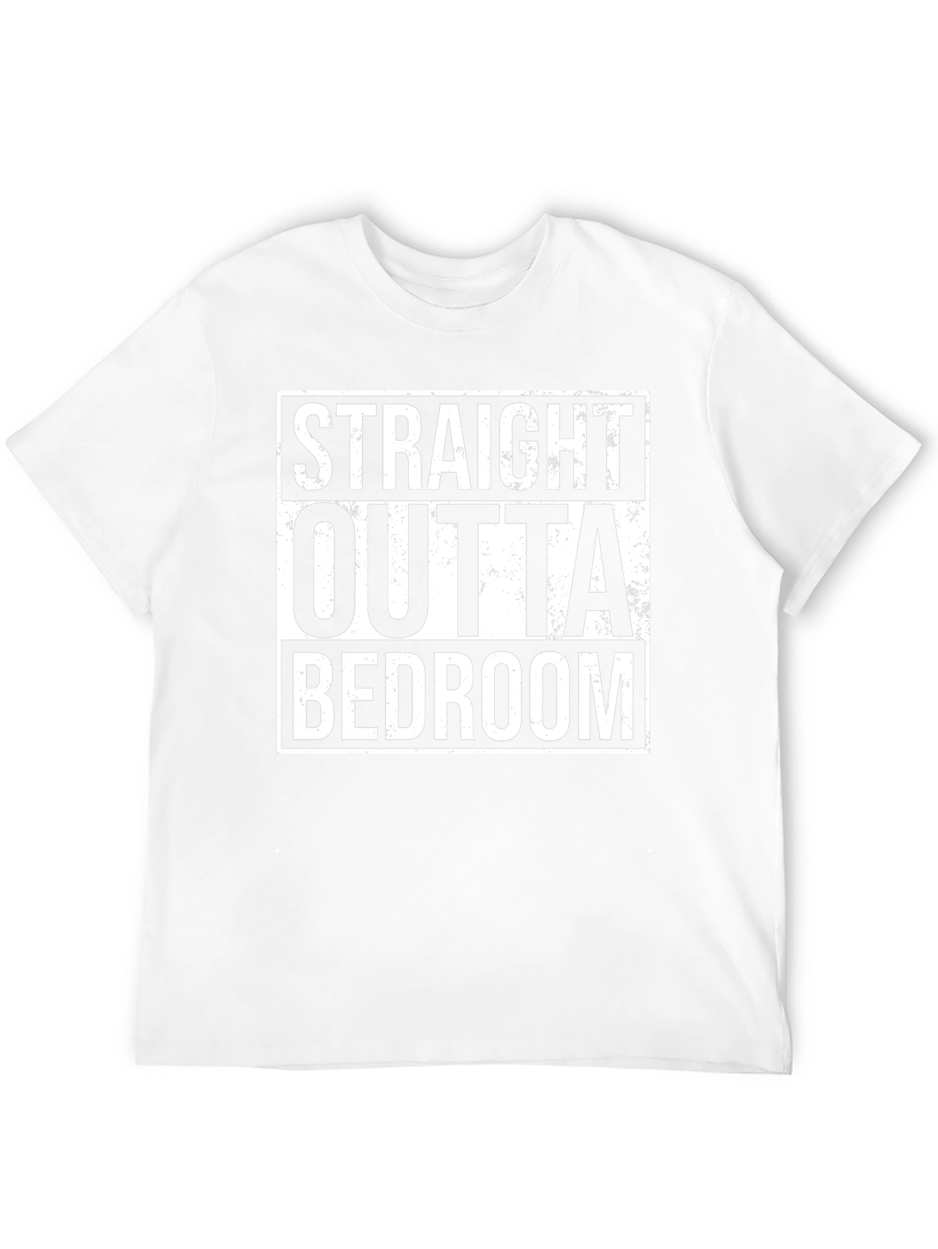 Straight Outta Bedroom Black Graphic Tee
