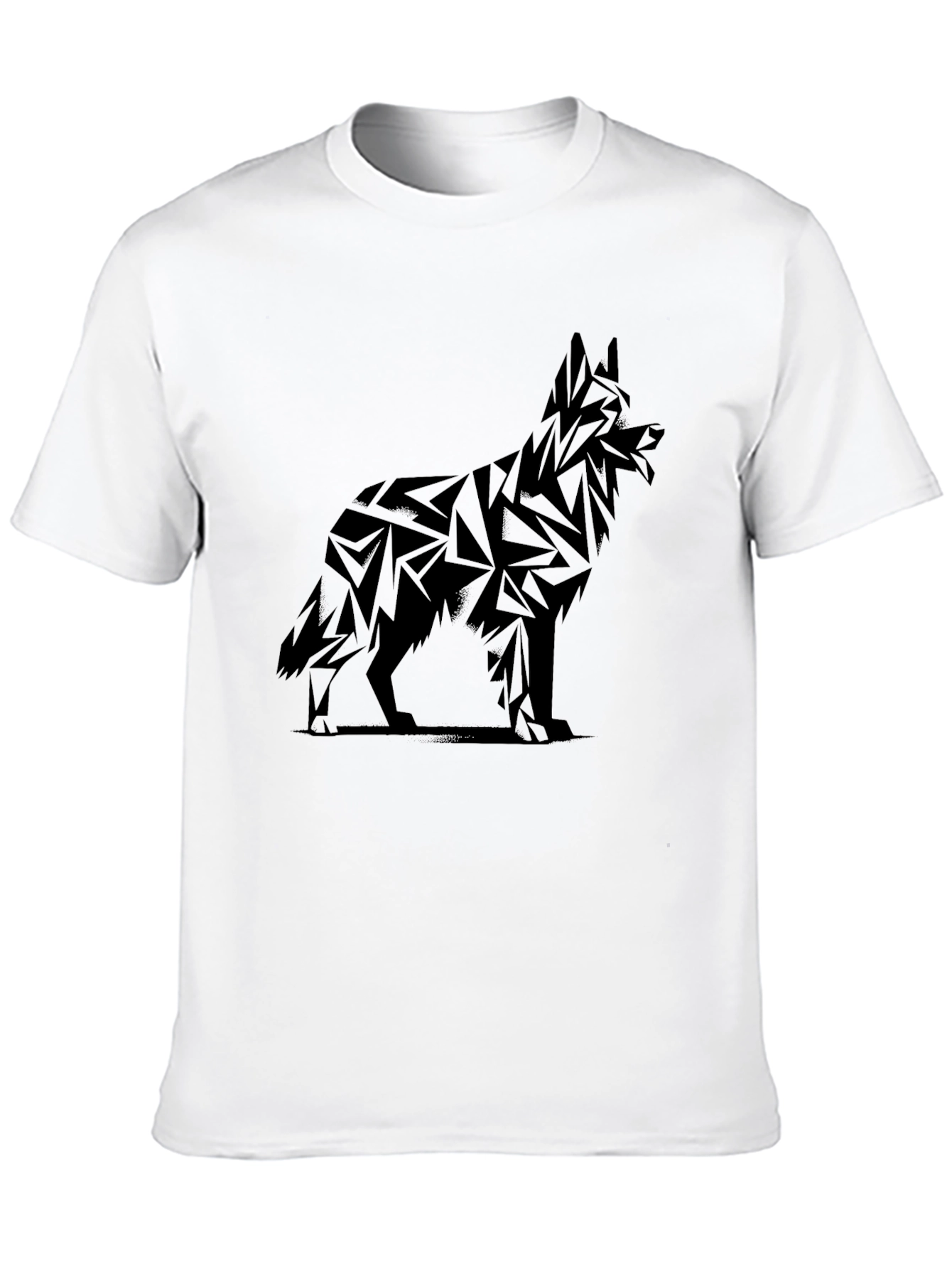 Geometric German Shepherd Graphic Tee